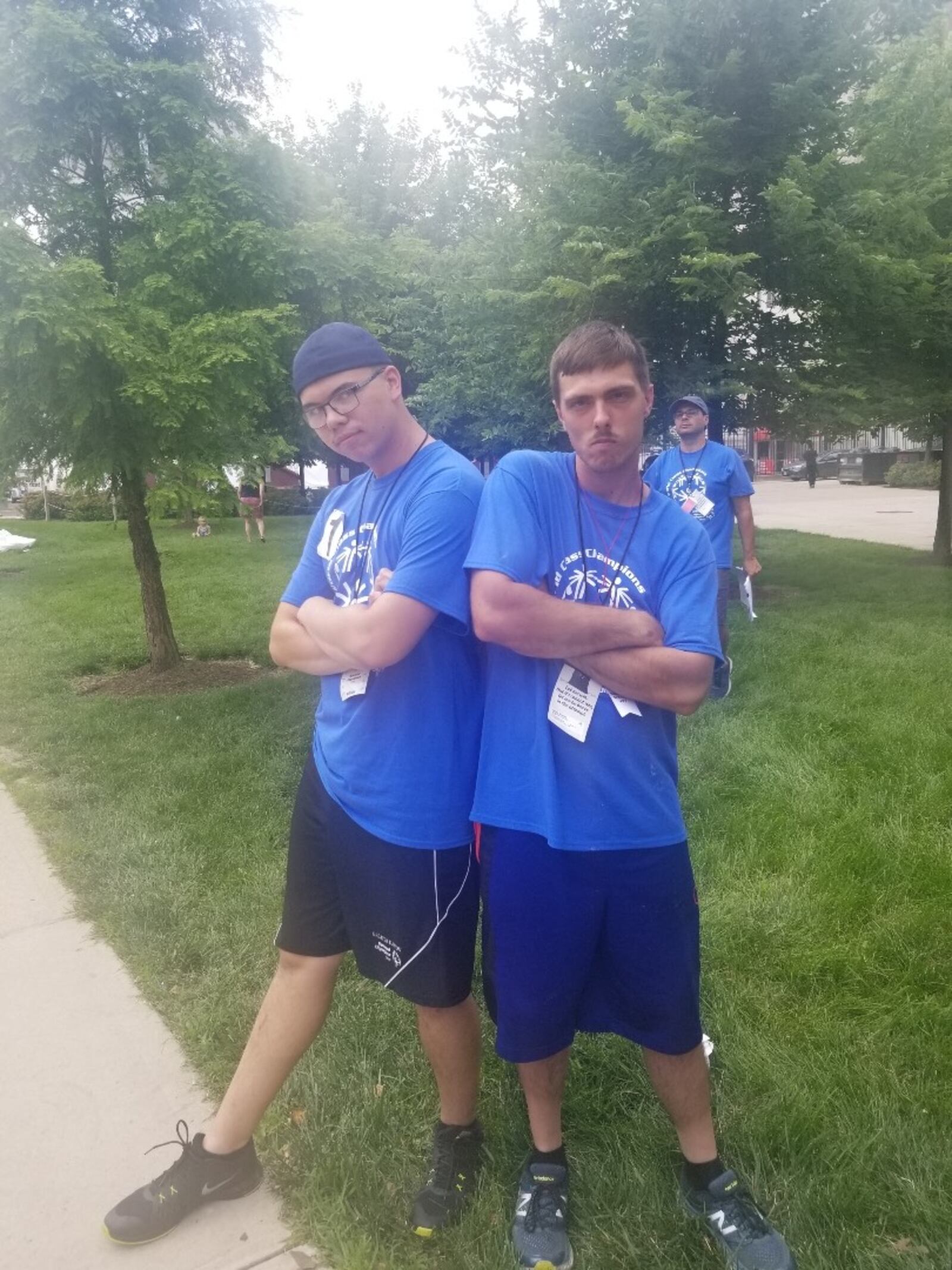 Jimmy Arquilla and friend participate in a Special Olympics Ohio event.