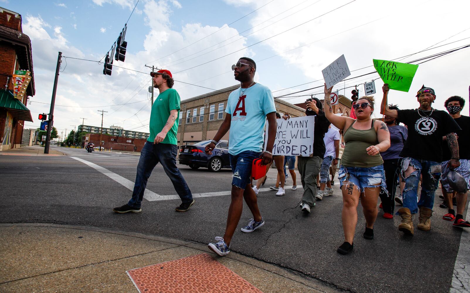 Crowd gathers for peaceful protest and march in Middletown