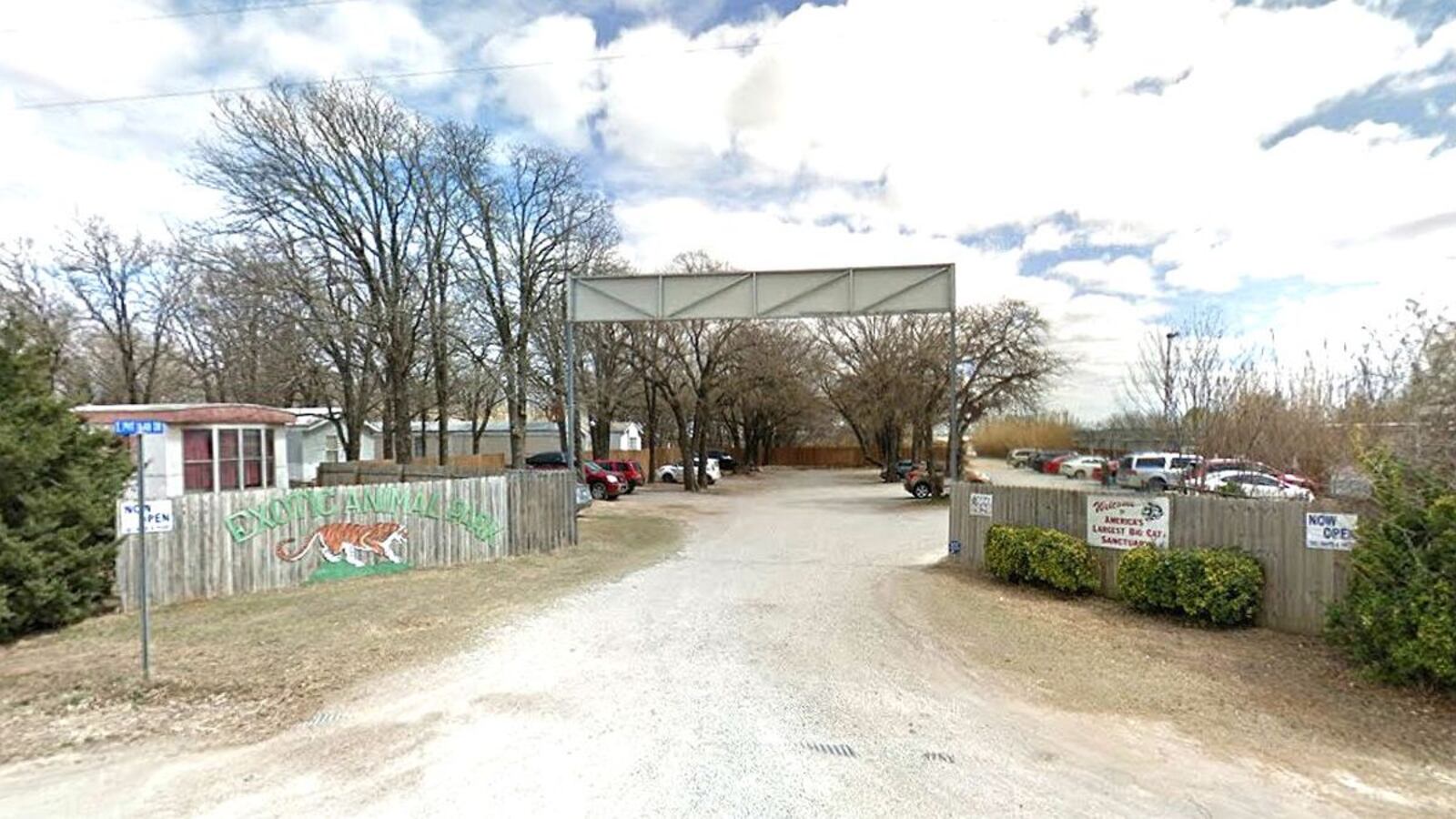 Pictured in an March 2018 Street View image is the Greater Wynnewood Exotic Animal Park in Wynnewood, Okla. The former owner of the park, Joseph Maldonado-Passage, was sentenced Wednesday, Jan. 22, 2020, to 22 years in prison for trying to hire a hit man to kill a Florida critic and animal rights activist.