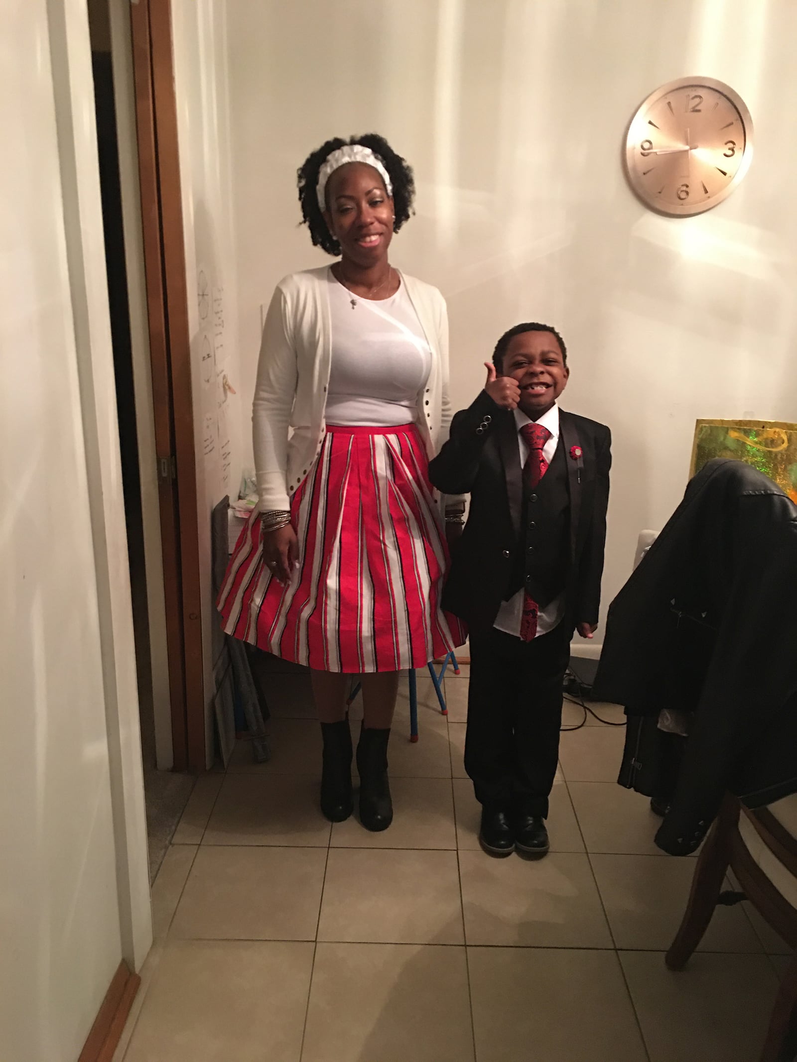 Sharon Starks (L) and her son, Jeremiah Lamont, (8). Starks began to have health issues after he was born and went into heart failure. After losing 120 pounds, she no longer needed a heart transplant.