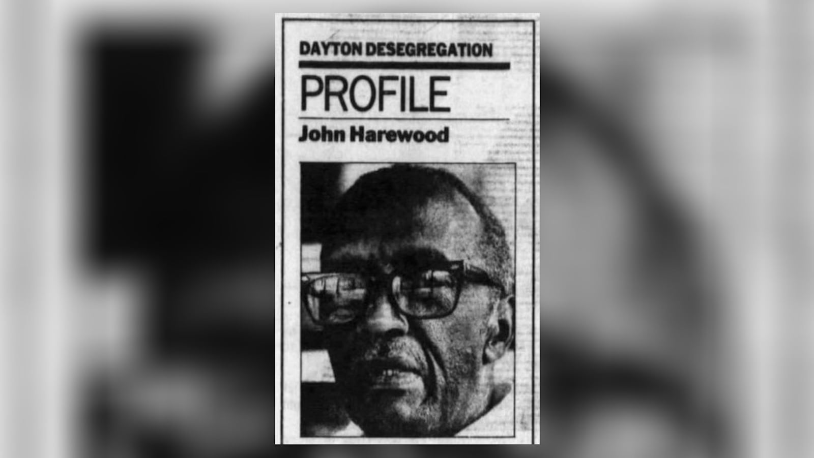 In 1986, the Dayton Daily News did a 10-year “report card” on the status of the desegregation order and found the progress to be mixed. The report card featured a profile on John Harewood, a retired Dayton Public Schools teacher of 36 years who wrote about his experience living and working in the segregated schools.