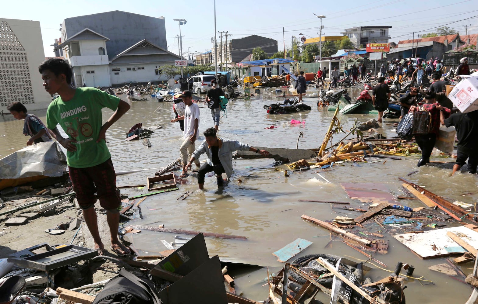 Photos: Destruction in Indonesia in aftermath of earthquake and tsunami