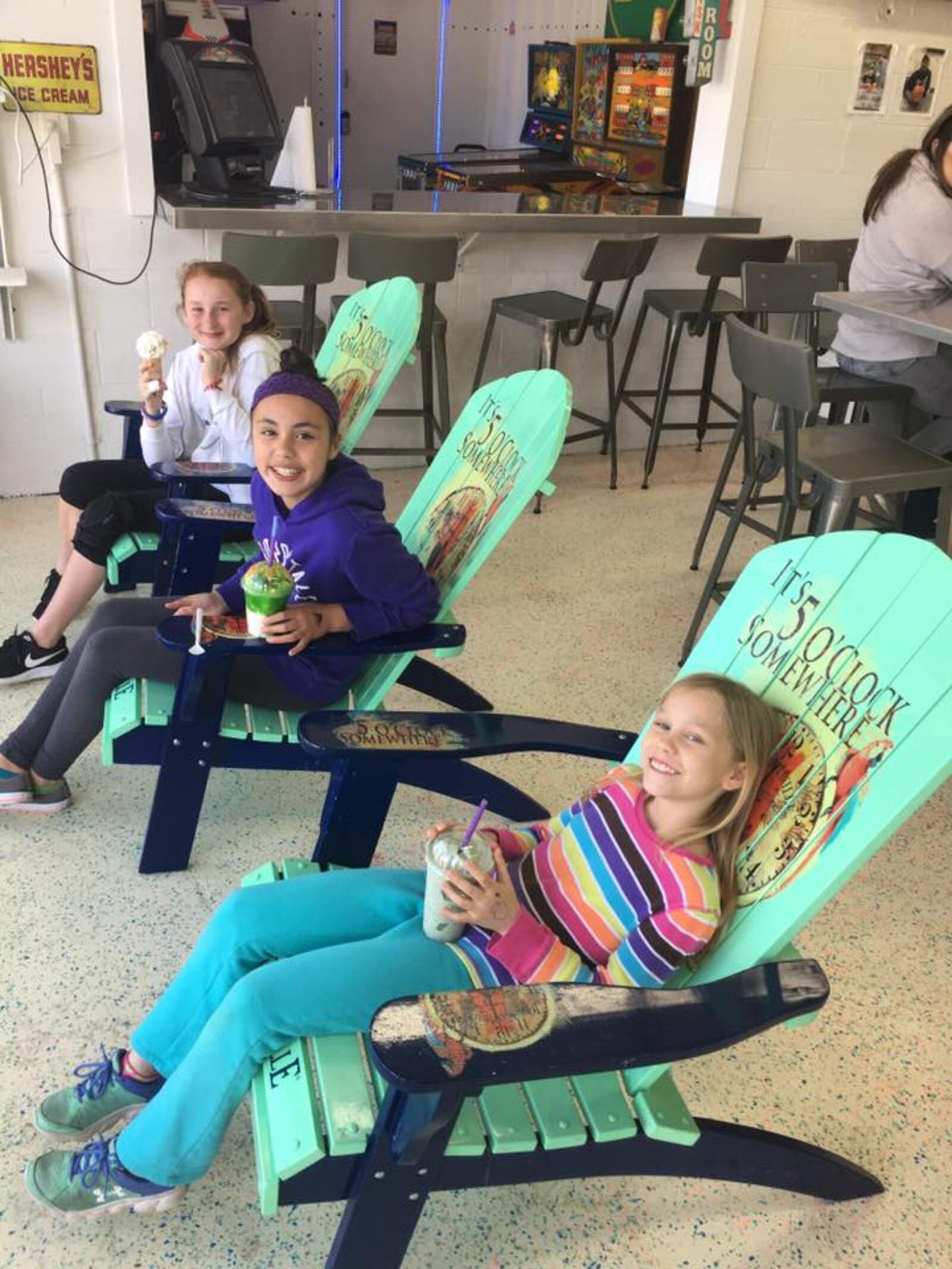 Customers enjoy treats at Ducky's in Troy. MICHELLE FONG/STAFF