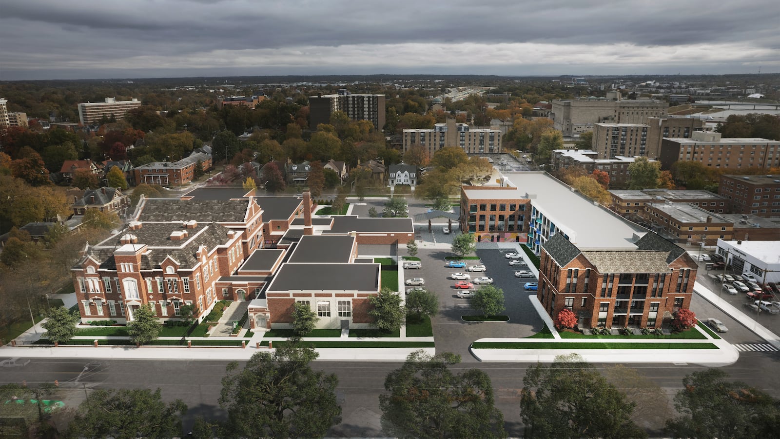 A rendering of the proposed Longfellow Commons Community on Salem Avenue. CONTRIBUTED