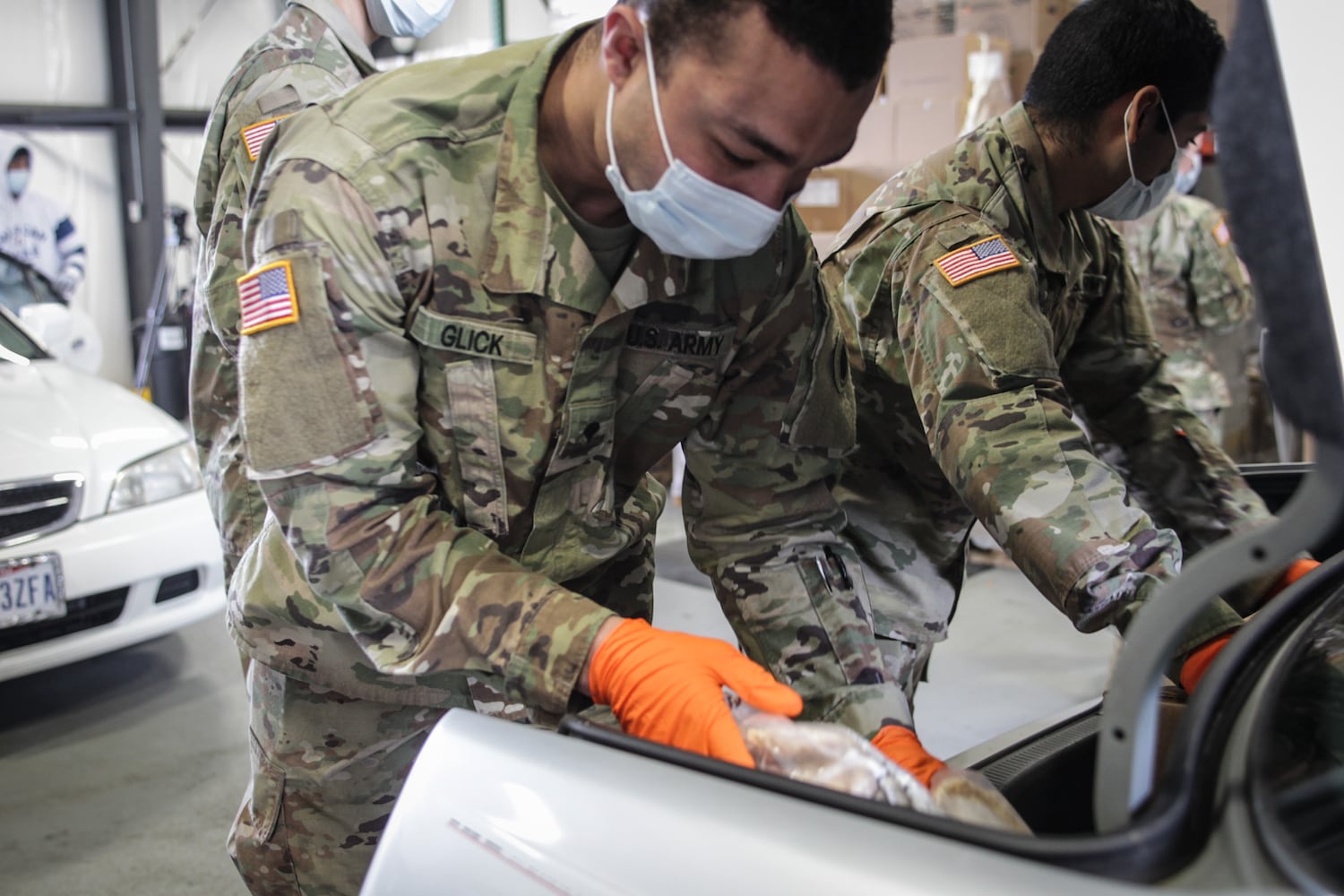 PHOTOS: National Guard helps Foodbank with coronavirus response