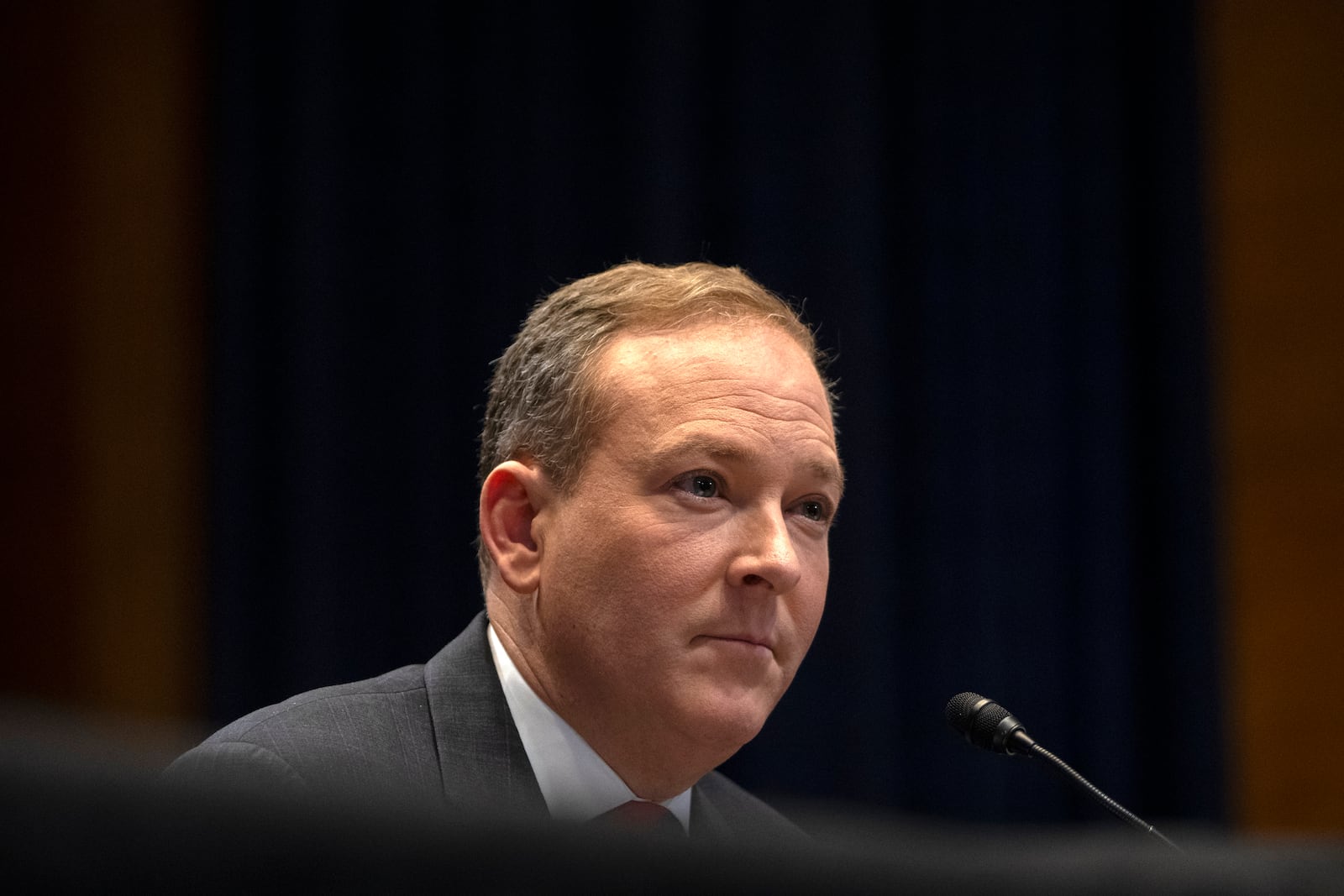 FILE - Former Rep. Lee Zeldin, R-N.Y., President-elect Donald Trump's pick to head the Environmental Protection Agency, appears before the Senate Environment and Public Works Committee on Capitol Hill, Jan. 16, 2025, in Washington. (AP Photo/Mark Schiefelbein, File)