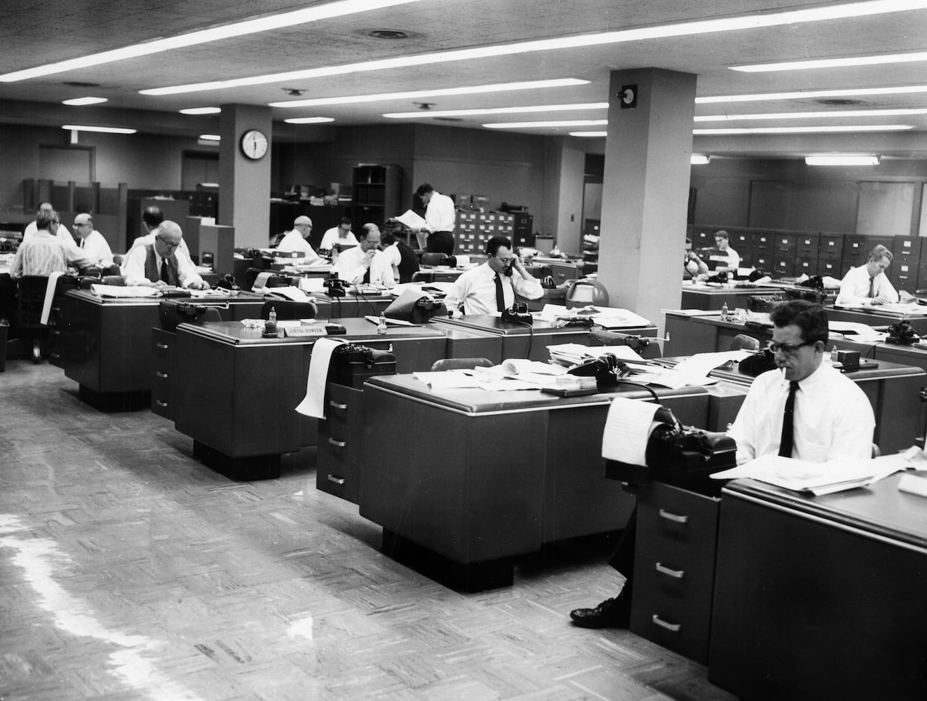 Dayton Daily News building newsroom archives