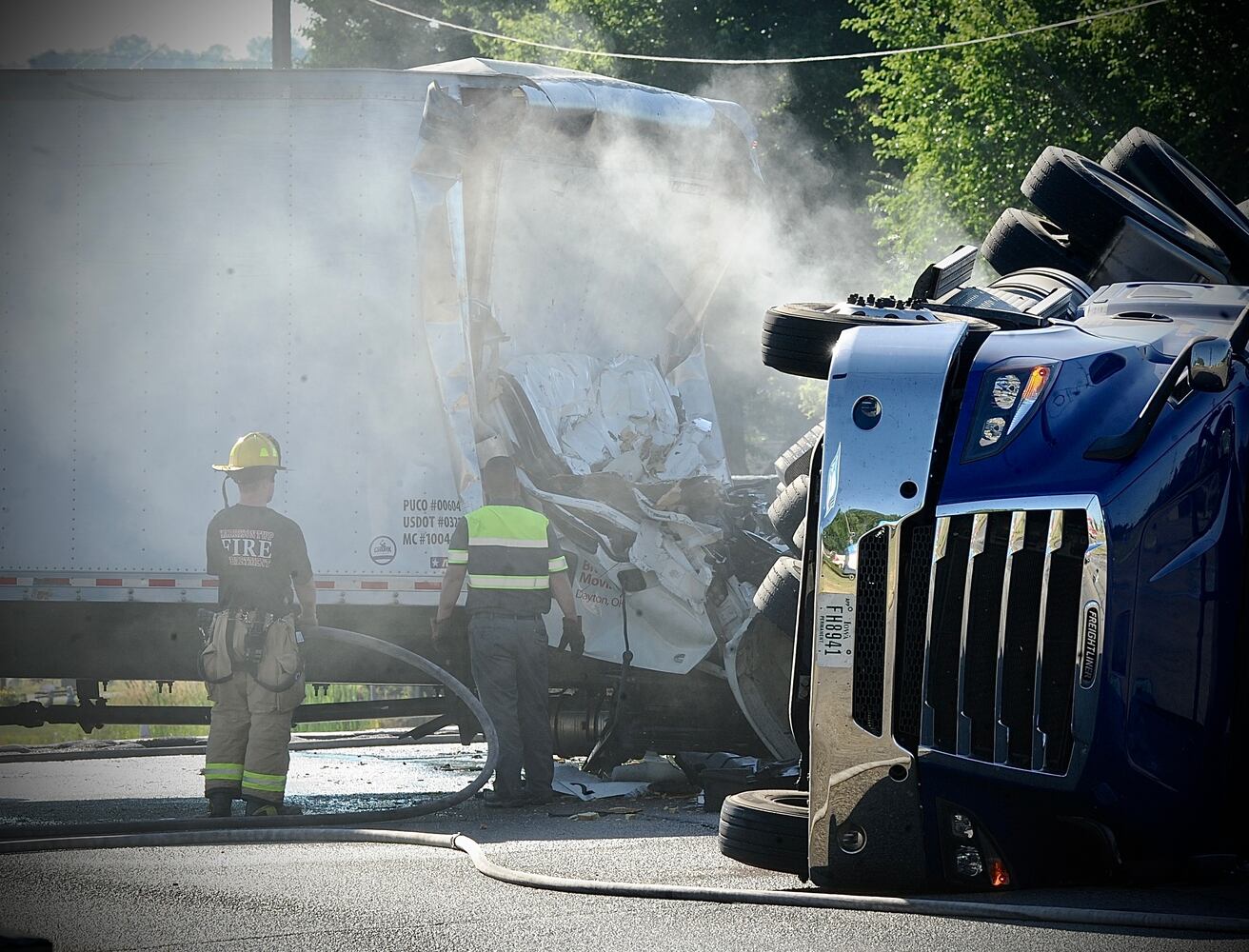 Coroner called to crash involving semi in Harrison Twp.