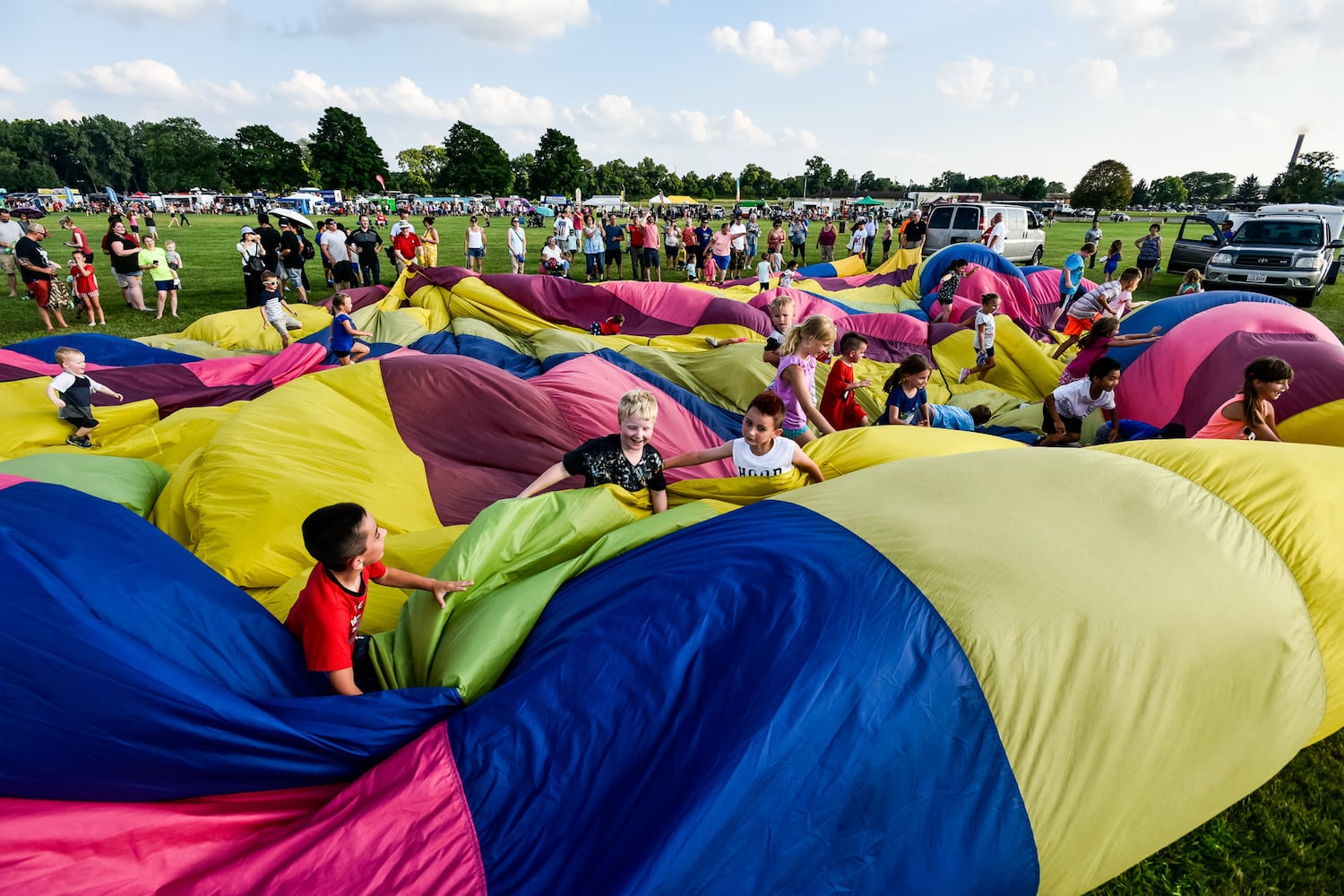 Ohio Challenge balloon glow and fireworks