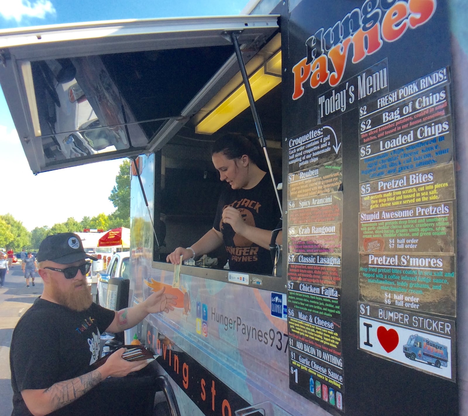 Hunger Paynes is one of 16 food trucks that will serve guests Thursday at the Spring Monroe Food Truck Fare. STAFF FILE PHOTO