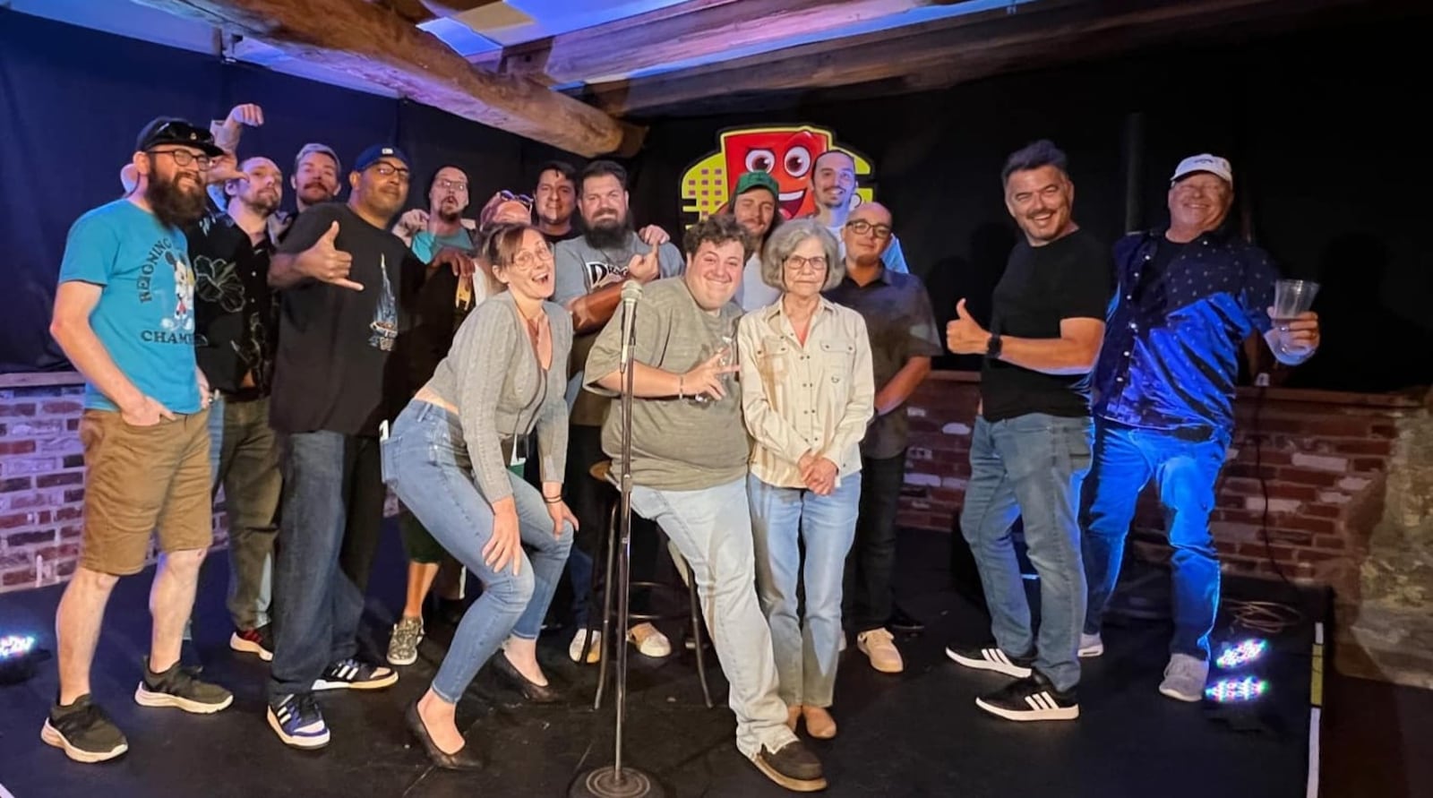 A recent group of comics performed at Bricky Comedy Club's Friday night open mic. CONTRIBUTED