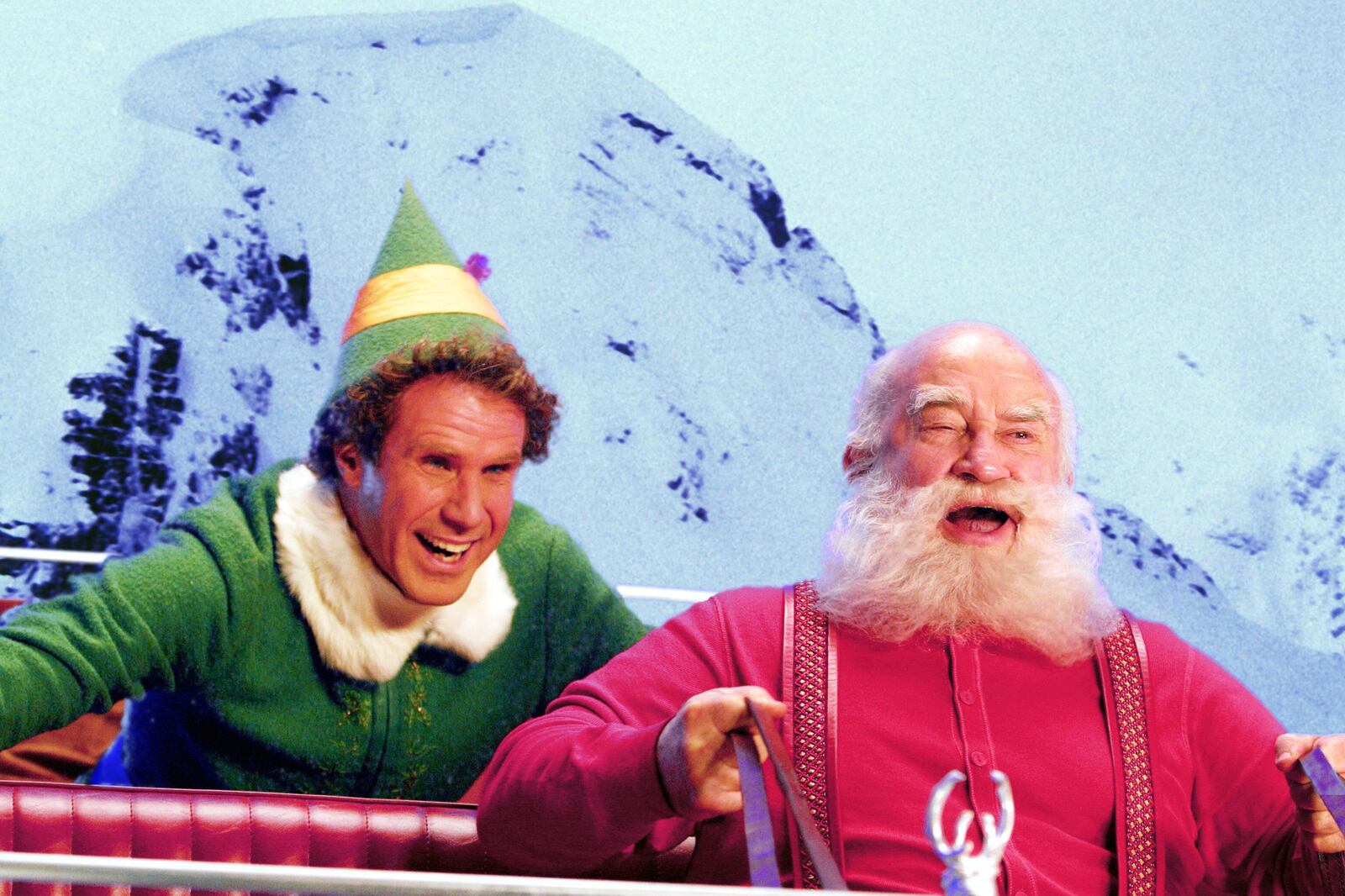 Will Ferrell and Ed Asner in a scene from the motion picture Elf. --- DATE TAKEN: rec'd 08/03 By Alan Markfield New Line Cinema HO - handout ORG XMIT: ZX3835