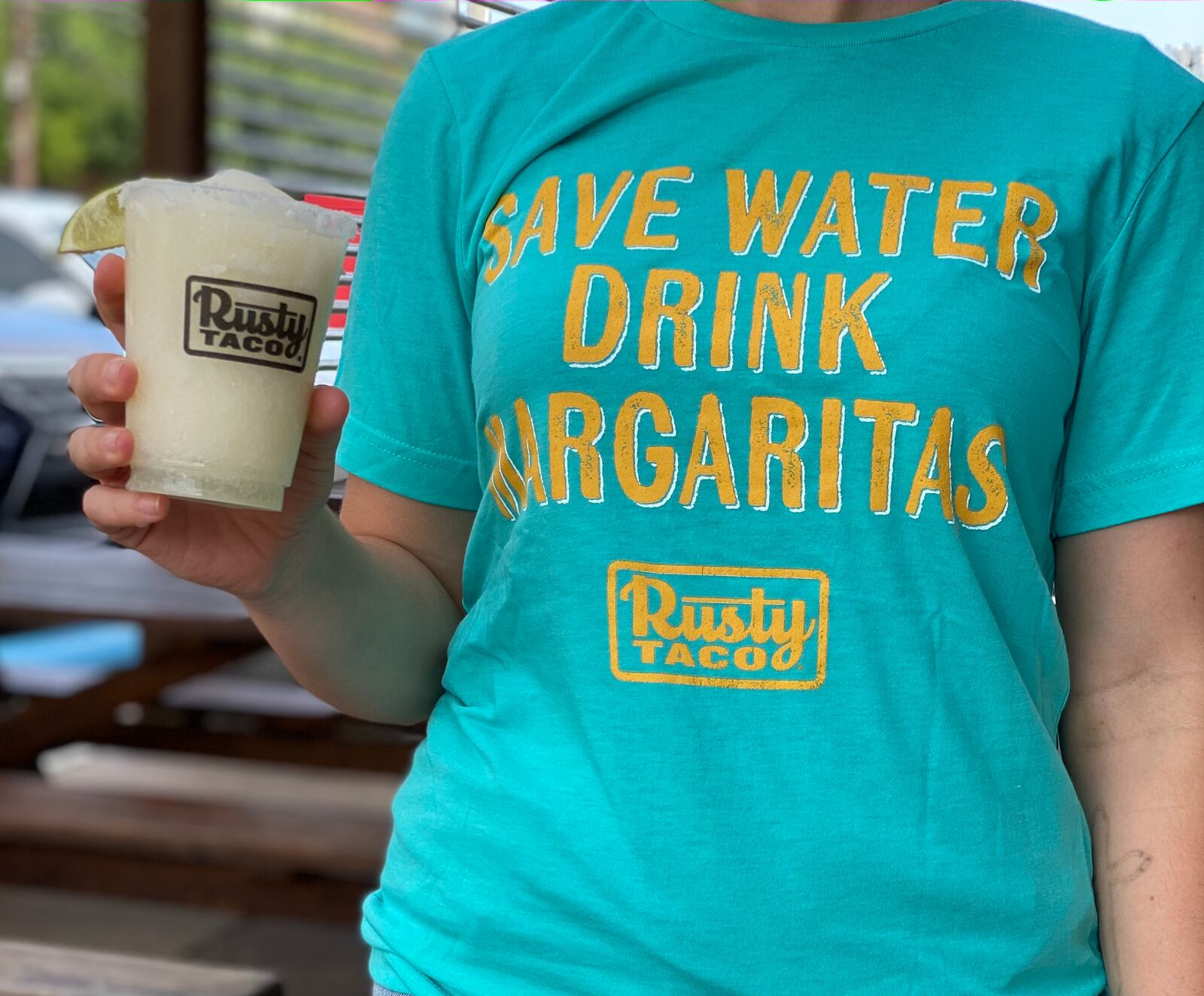 Rusty Taco is celebrating both National Margarita Day and Palindrome Day with $2.22 house margaritas, frozen or on the rocks.