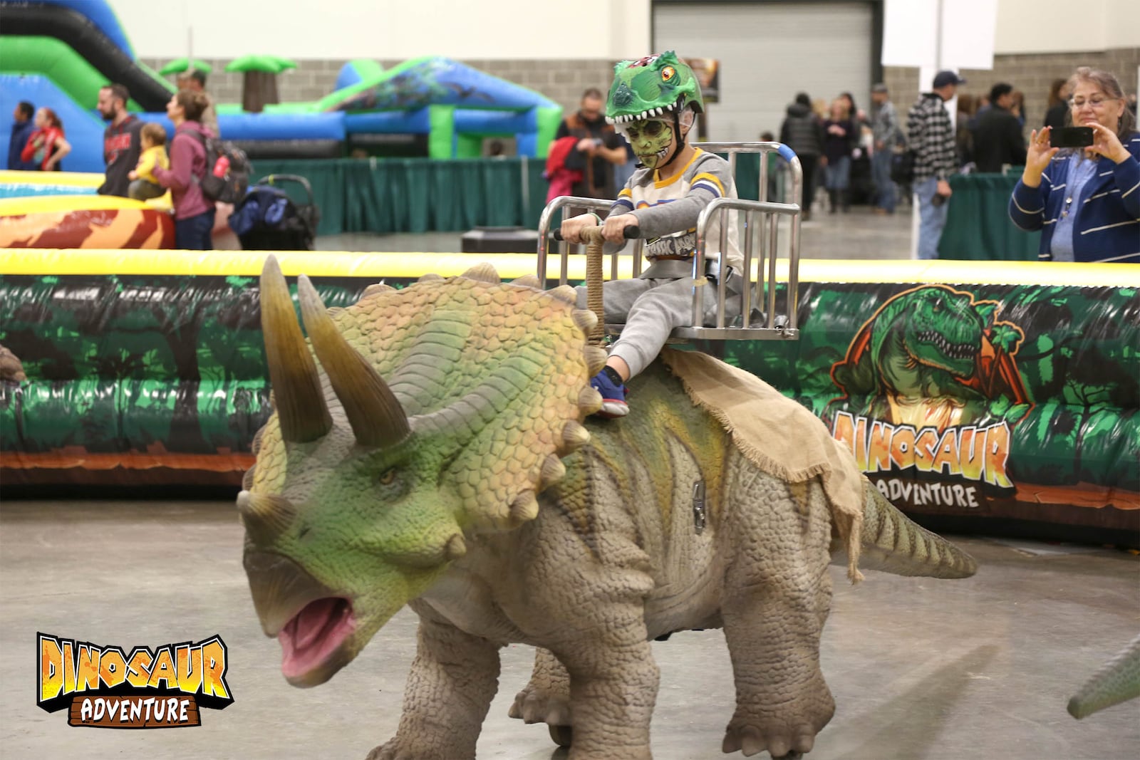 Dinosaur Adventure is bringing realistic, life-sized dinosaurs to the Dayton Convention Center this weekend (CONTRIBUTED PHOTO).