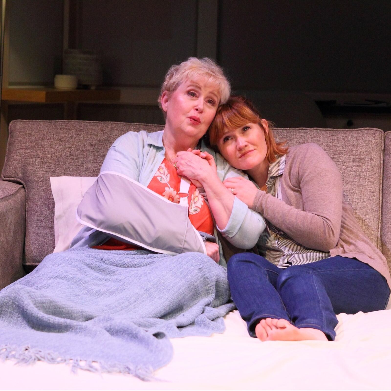 Sally Mayes (left as Elaine) and Kristin Stokes (Beverly) in the Human Race Theatre Company's production of "Indigo." PHOTO BY SCOTT J. KIMMINS