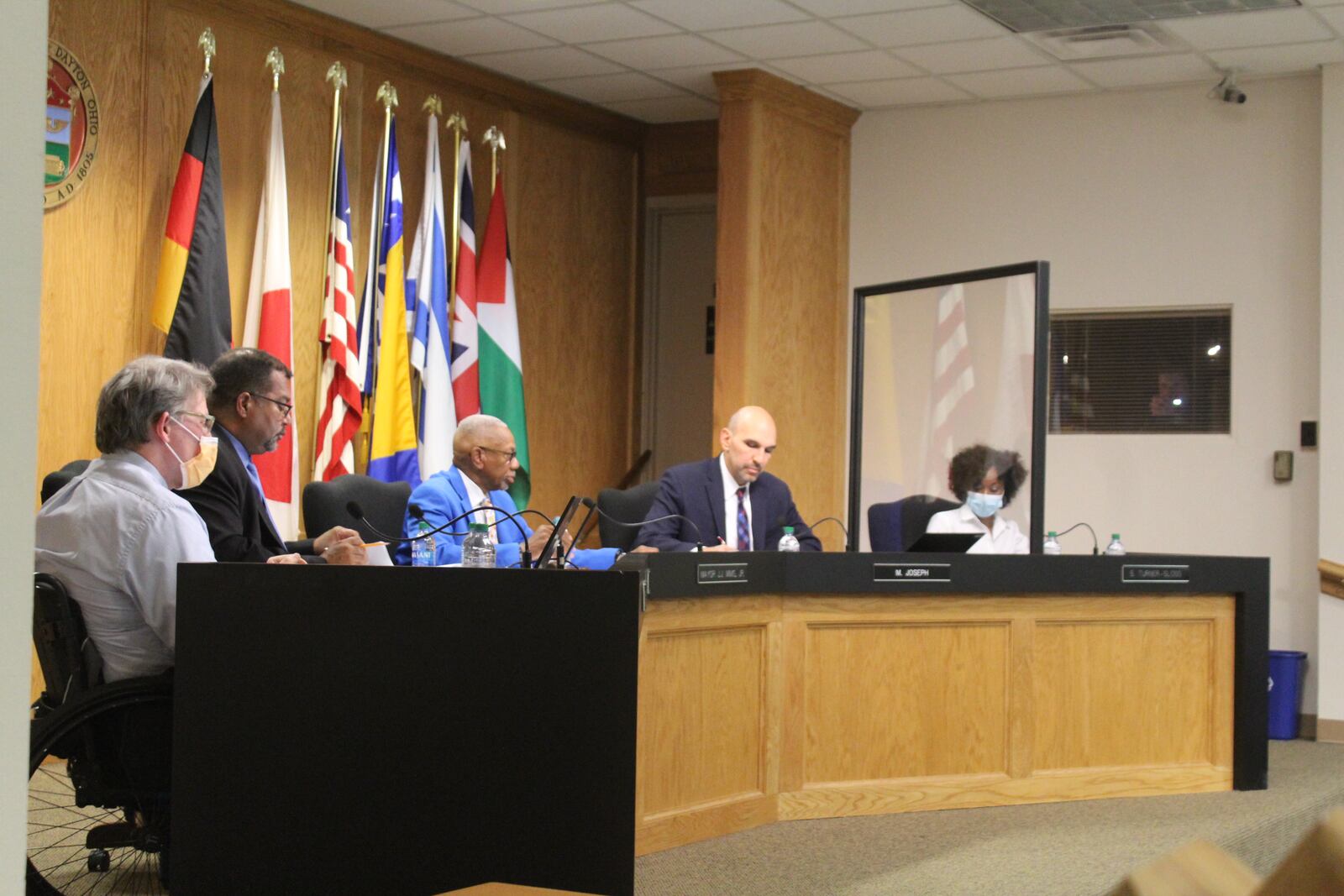 The Dayton City Commission at a meeting on Wednesday, June 29, 2022. CORNELIUS FROLIK / STAFF