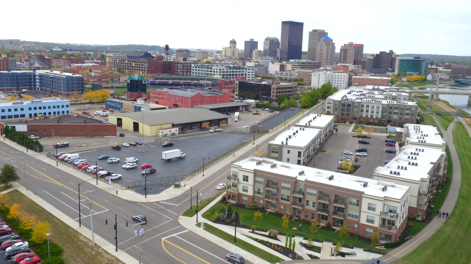 PHOTOS: What this booming area in downtown Dayton looks like from above