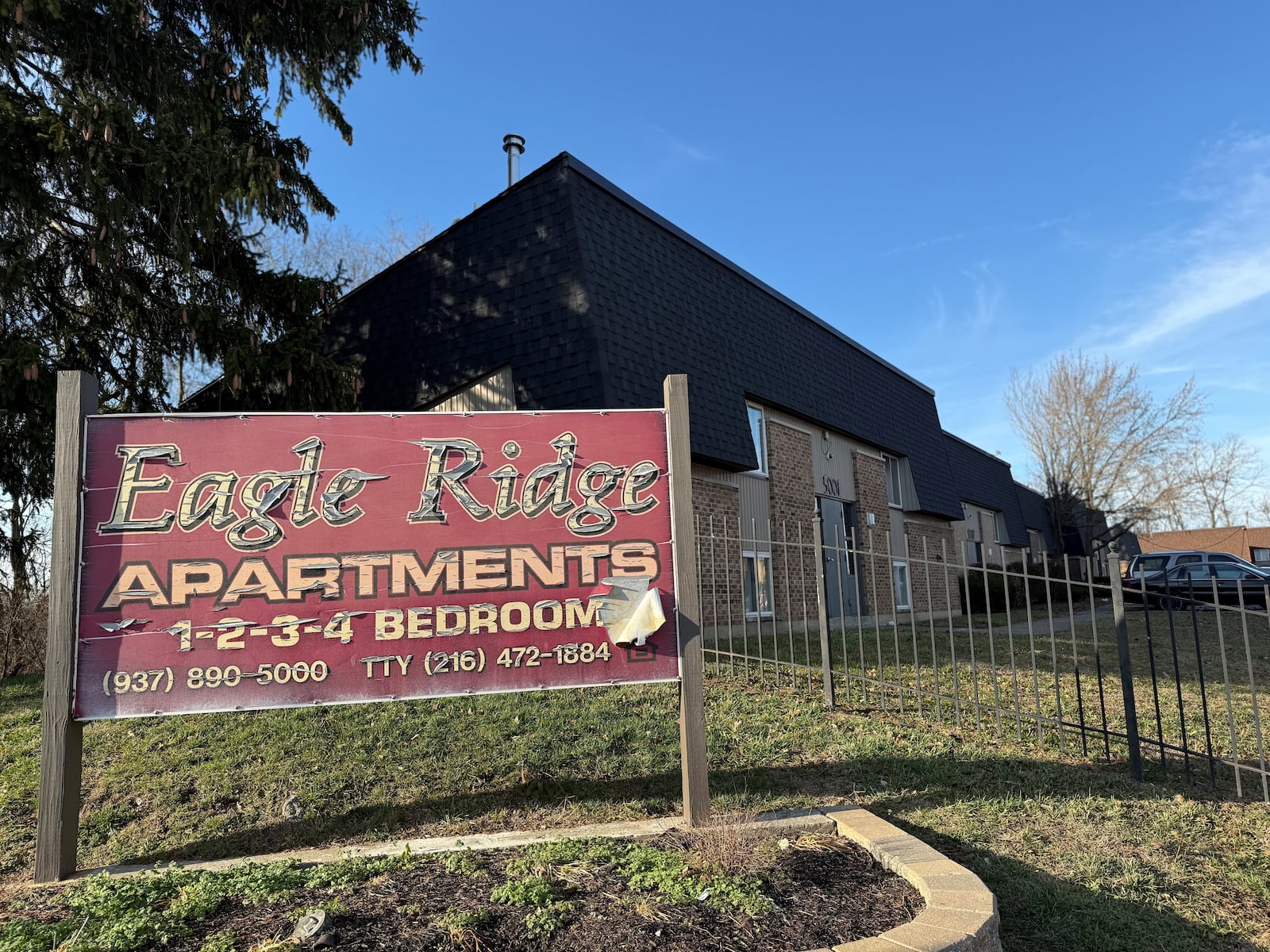 Northcrest Gardens (aka Eagle Ridge) apartments at 5027 Northcrest Drive in northwest Dayton. The apartment community has 182 units that were built in 1971. CORNELIUS FROLIK / STAFF