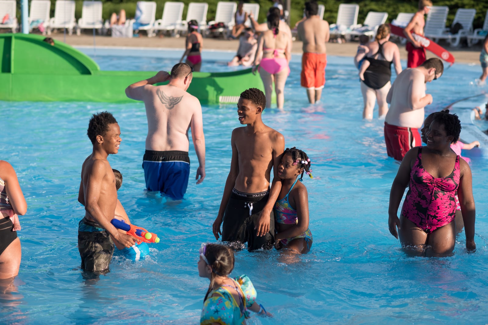 Adults and kids beat the heat at Adventure Reef Water Park in Kettering. CONTRIBUTED