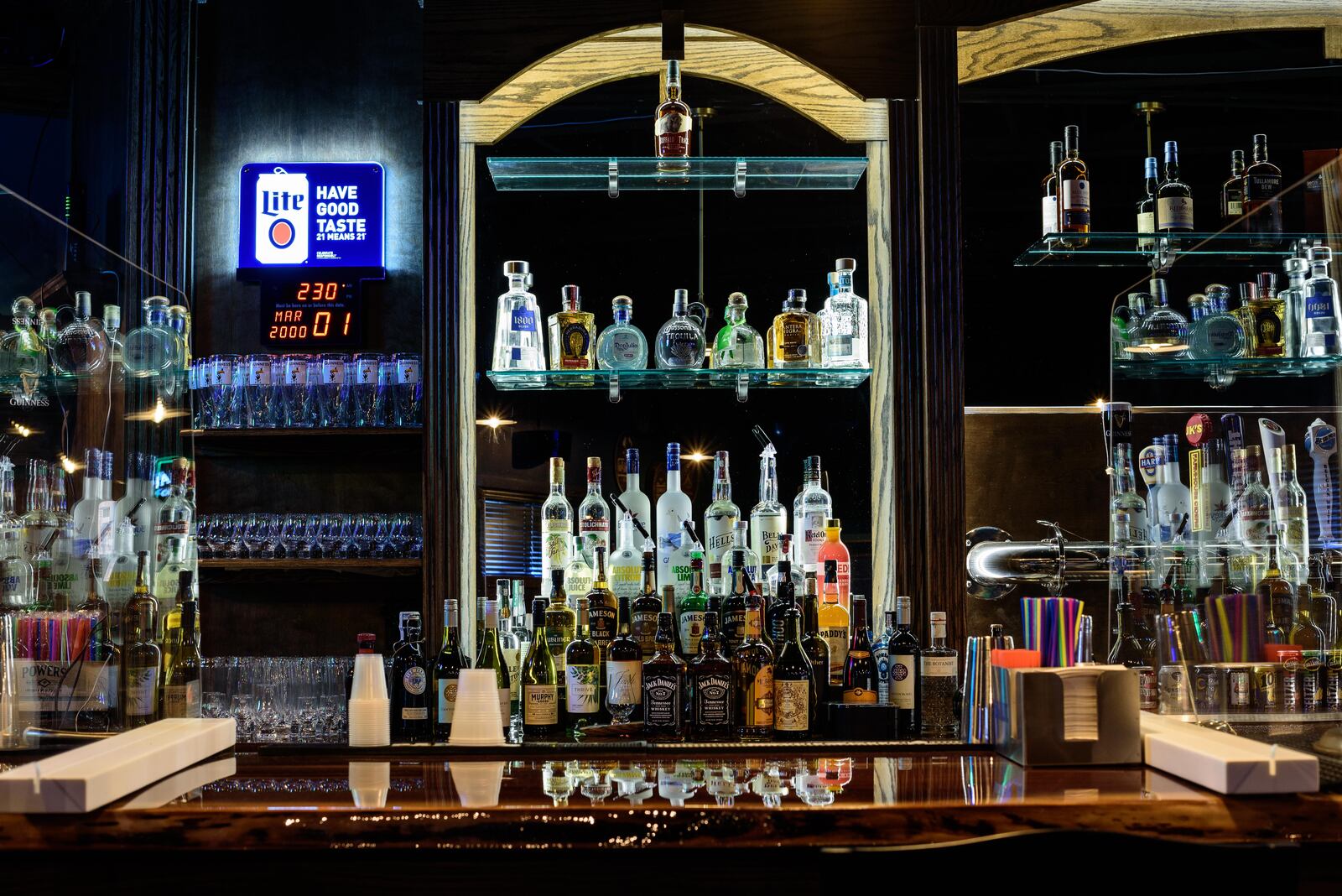 Peek inside the newly renovated Flanagan's Pub, located at 101 E. Stewart St. near the University of Dayton campus. The popular Irish pub, purchased by Nick Keyes Jr. of Key-Ads Inc. in January 2020, has been closed for renovations since late May 2020. Flanagan’s will reopen today, March 3, 2021. TOM GILLIAM / CONTRIBUTING PHOTOGRAPHER