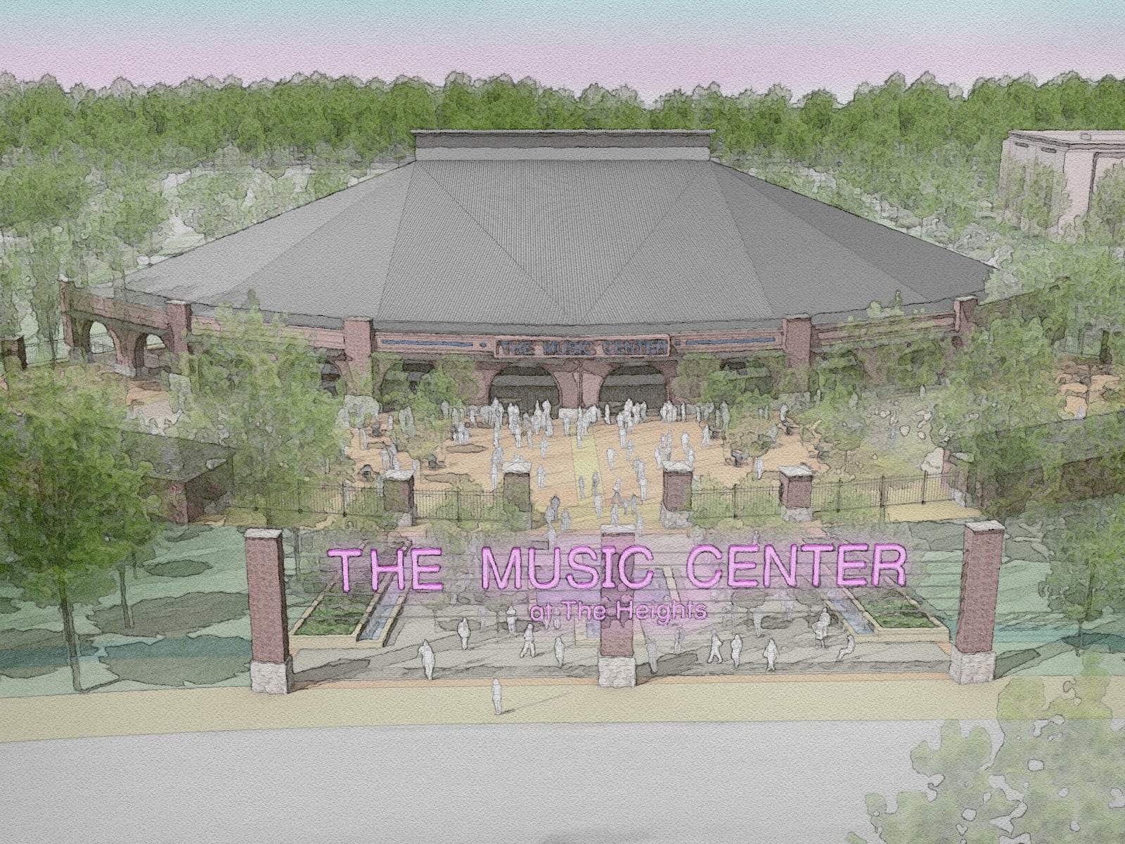 Artist's rendering of the proposed $18 million music center proposed in the city of Huber Heights.