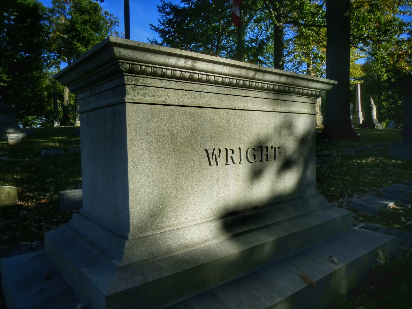 Wilbur and Orville Wrights' monuments are the most popular at Woodland Cemetery.