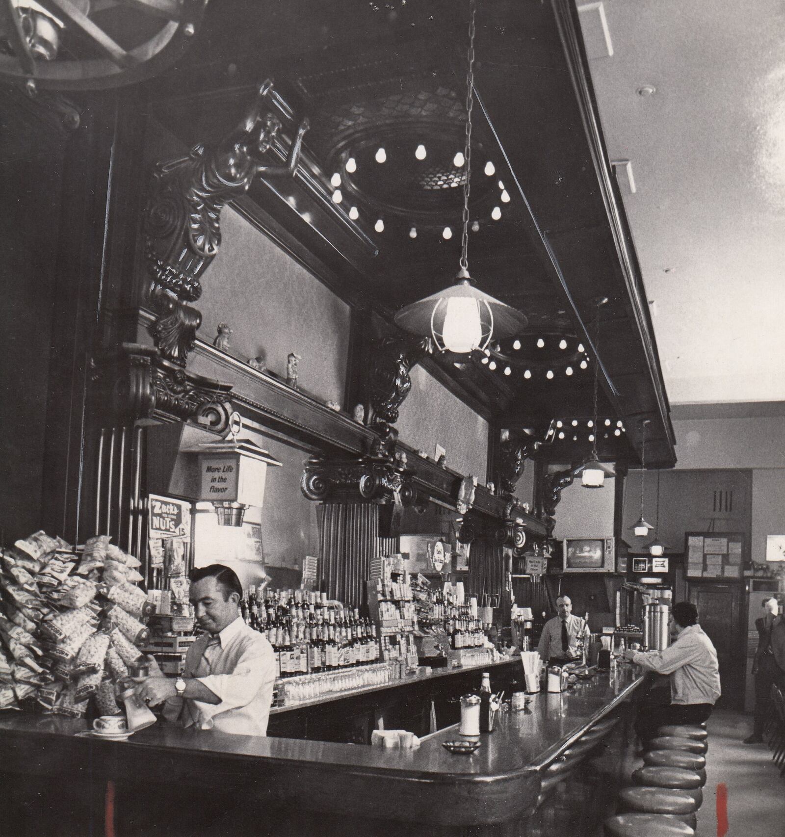 May 1, 1970 photo of  what was then called Merker's Century Bar in downtown Dayton. Photo by Charles Steinbrunner.