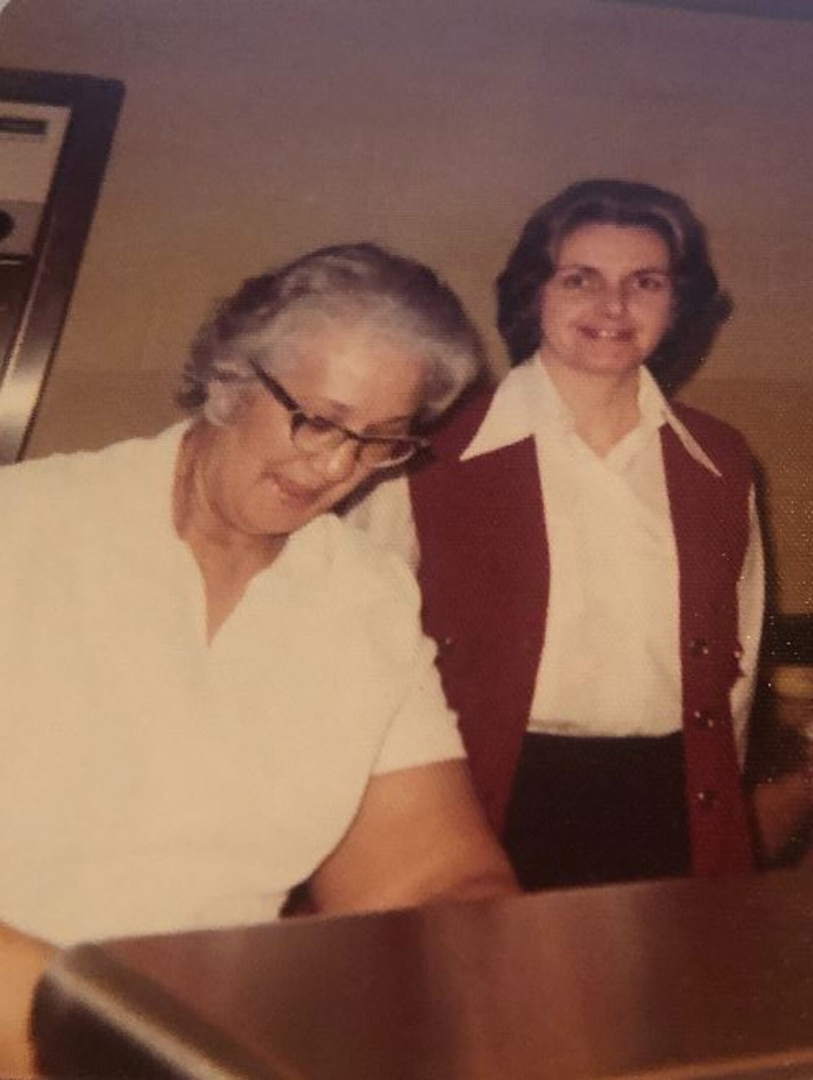 Helen Haass, right, has worked in the Middletown City School District cafeteria for 50 years. SUBMITTED PHOTO