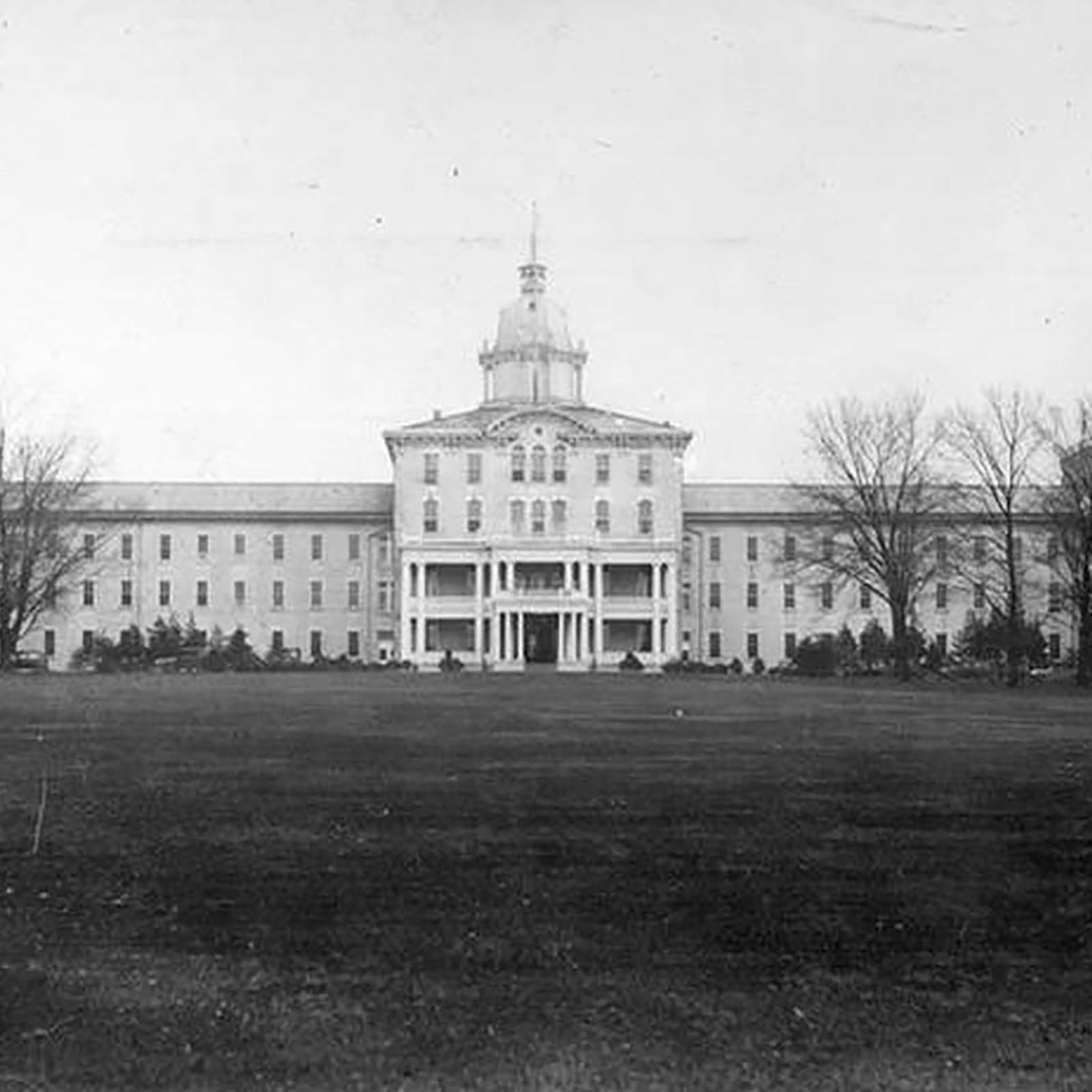 The state mental hospital, located at 10 Wilmington Avenue, was in operation from 1855 through the mid 1970's when it was finally closed due to waning need for mental hospitals of this size. It was saved from the wrecking ball in 1985 by a group of investors, labor union officials and concerned citizens who wanted to save the historic building.