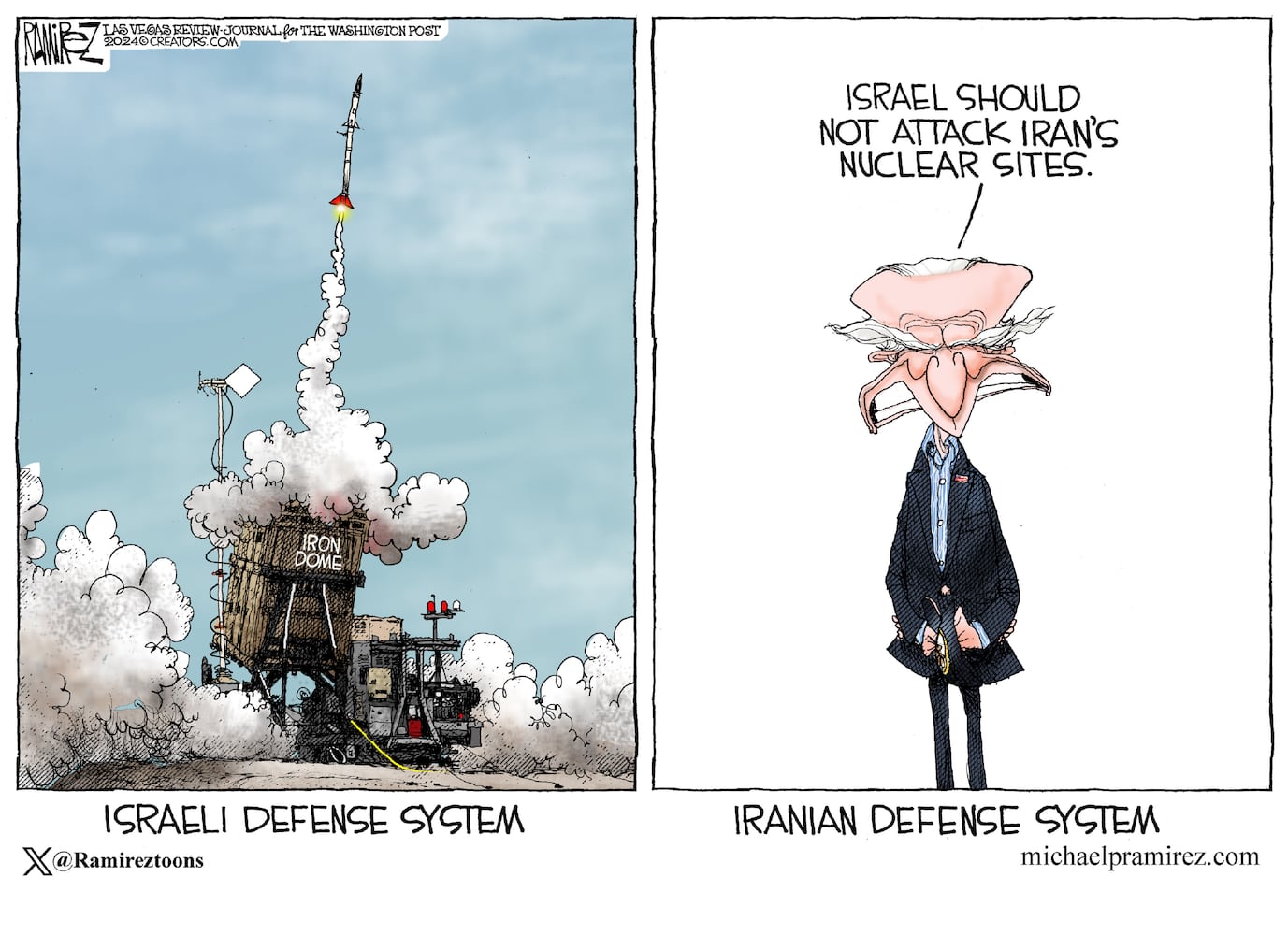 CARTOONS: Michael Ramirez, October 13, 2024