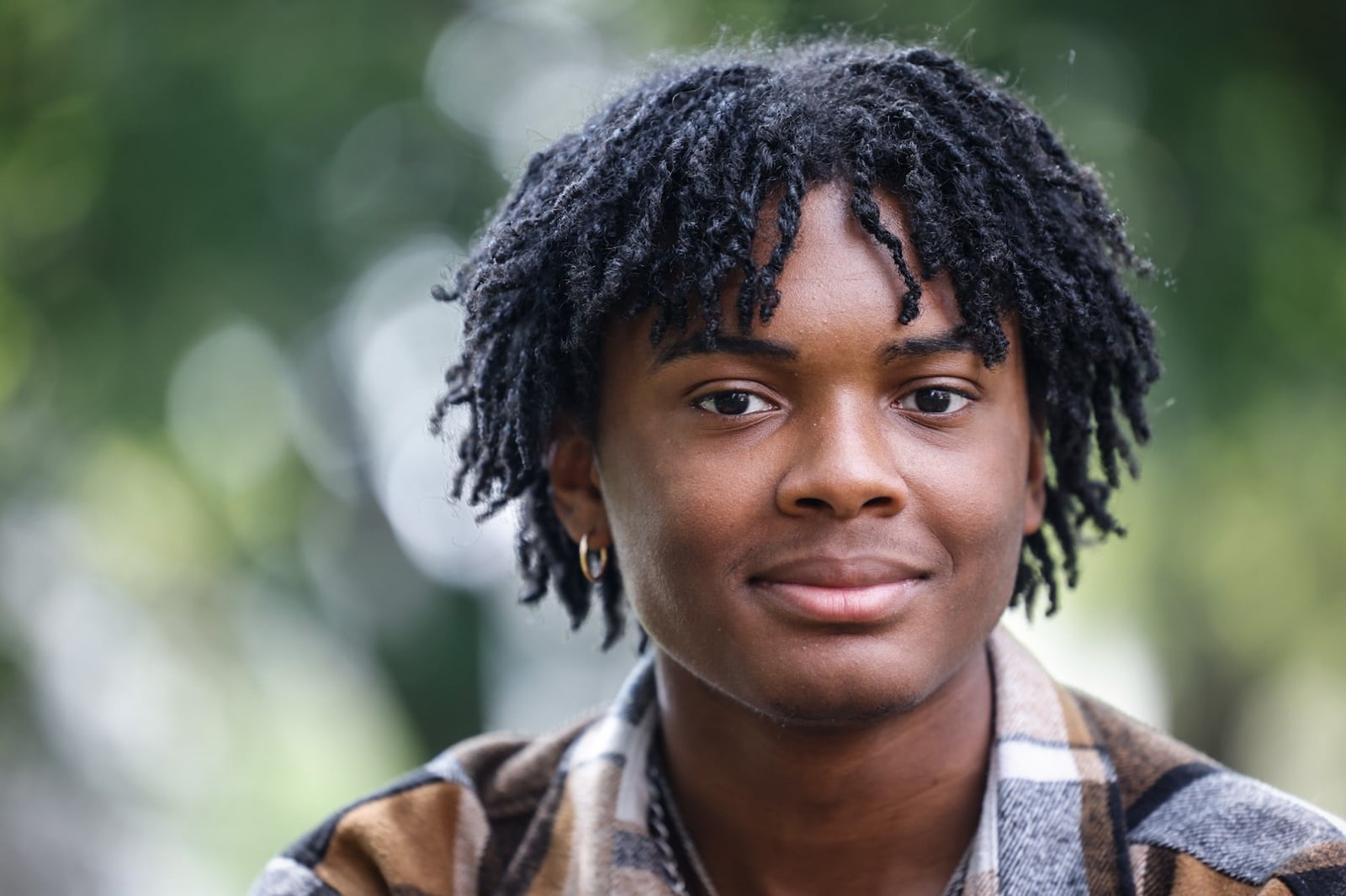 Niko Collier attended Thurgood Marshall High School and graduated in 2024. He experienced suicidal ideation after his father died by suicide. JIM NOELKER/STAFF