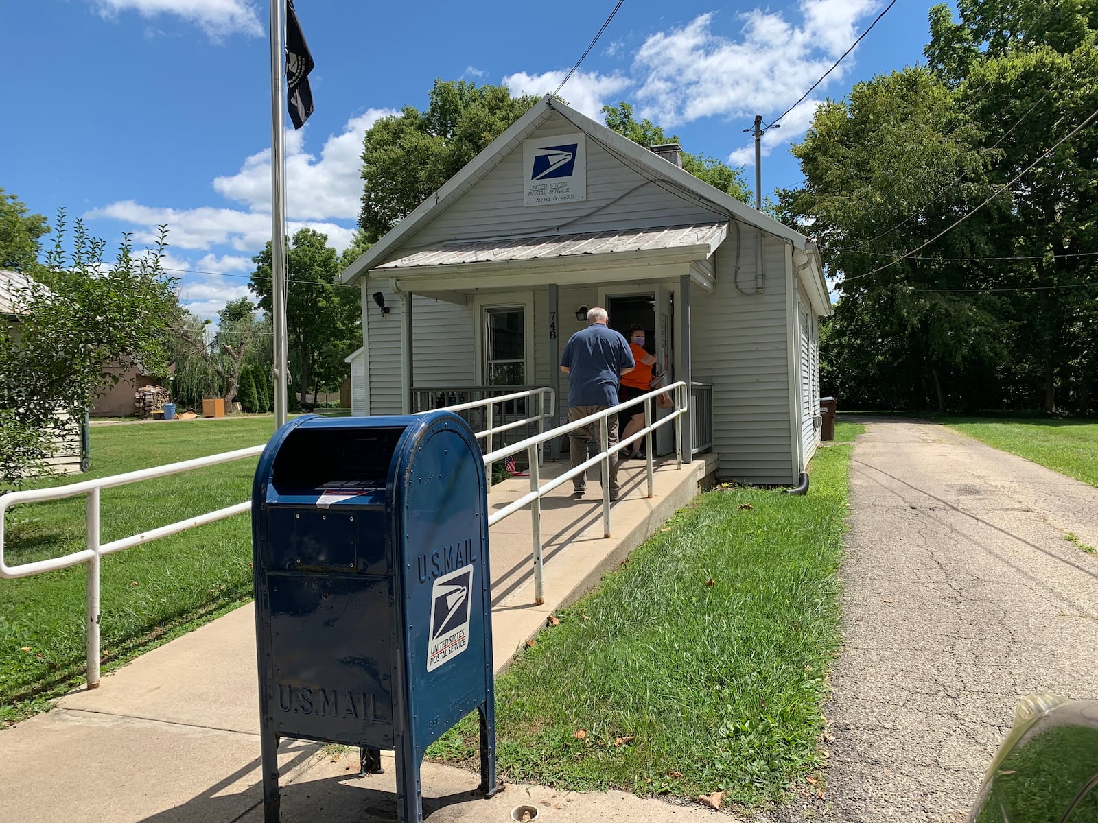 Alpha, Ohio Post Office in Greene County.