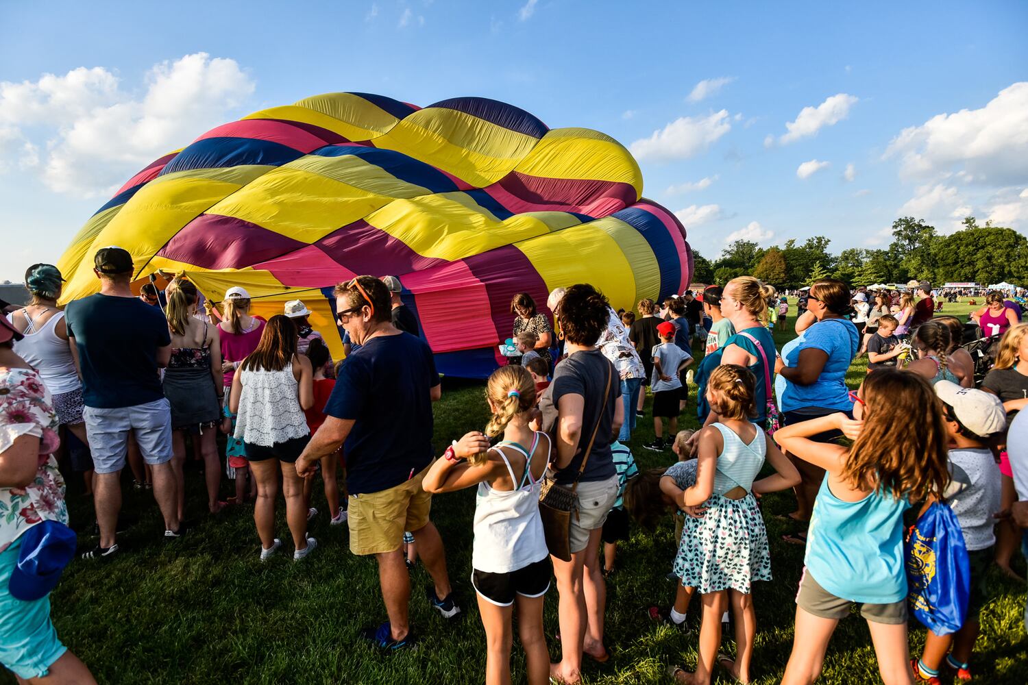 Ohio Challenge balloon glow and fireworks