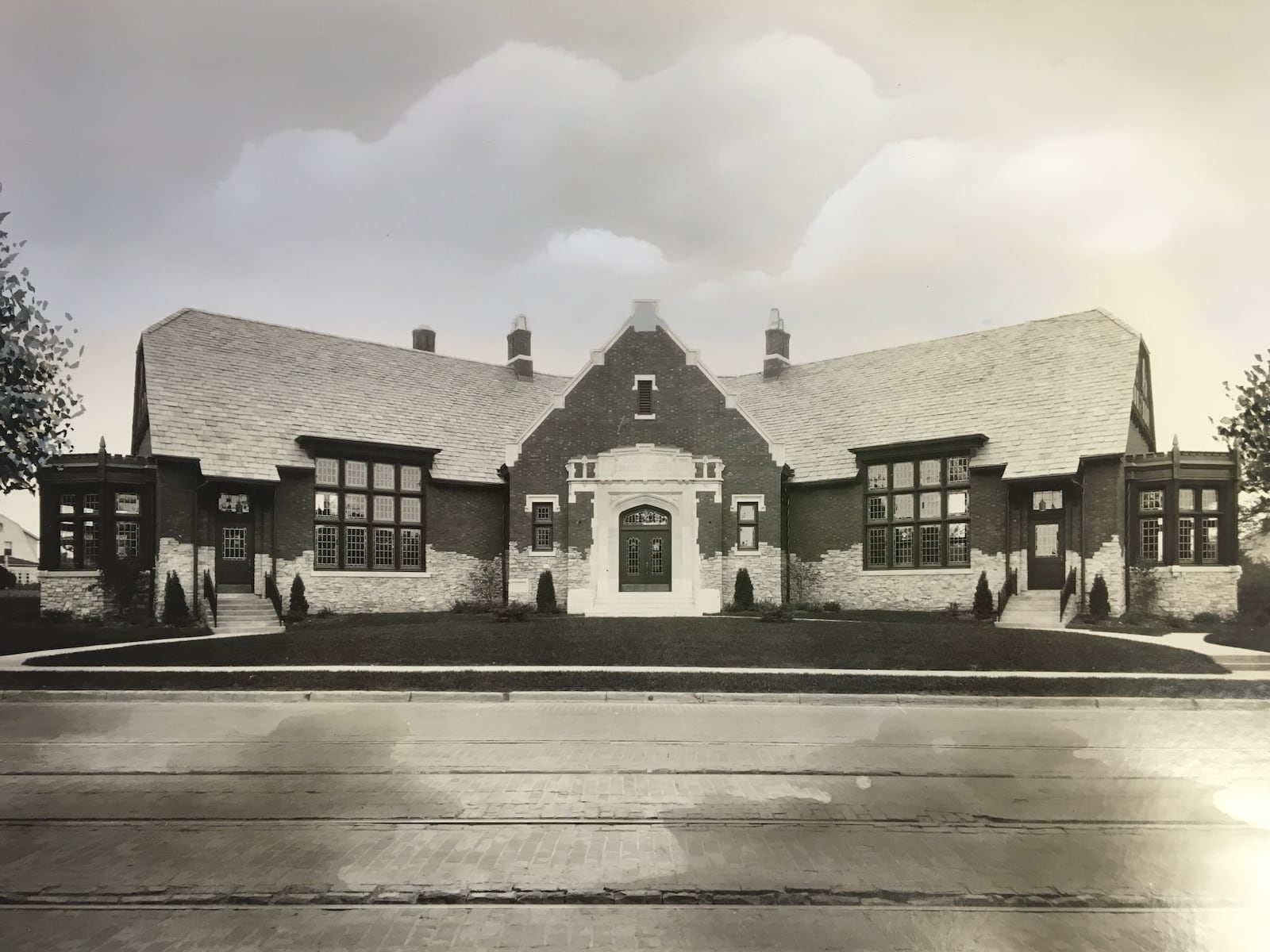 "The building today looks much the same as it did over 85 years ago which is a testament of wonderful stewardship by the library system," says architect Tim Bement. He located this historic photo at the Maryland Street library archives.  SUBMITTED