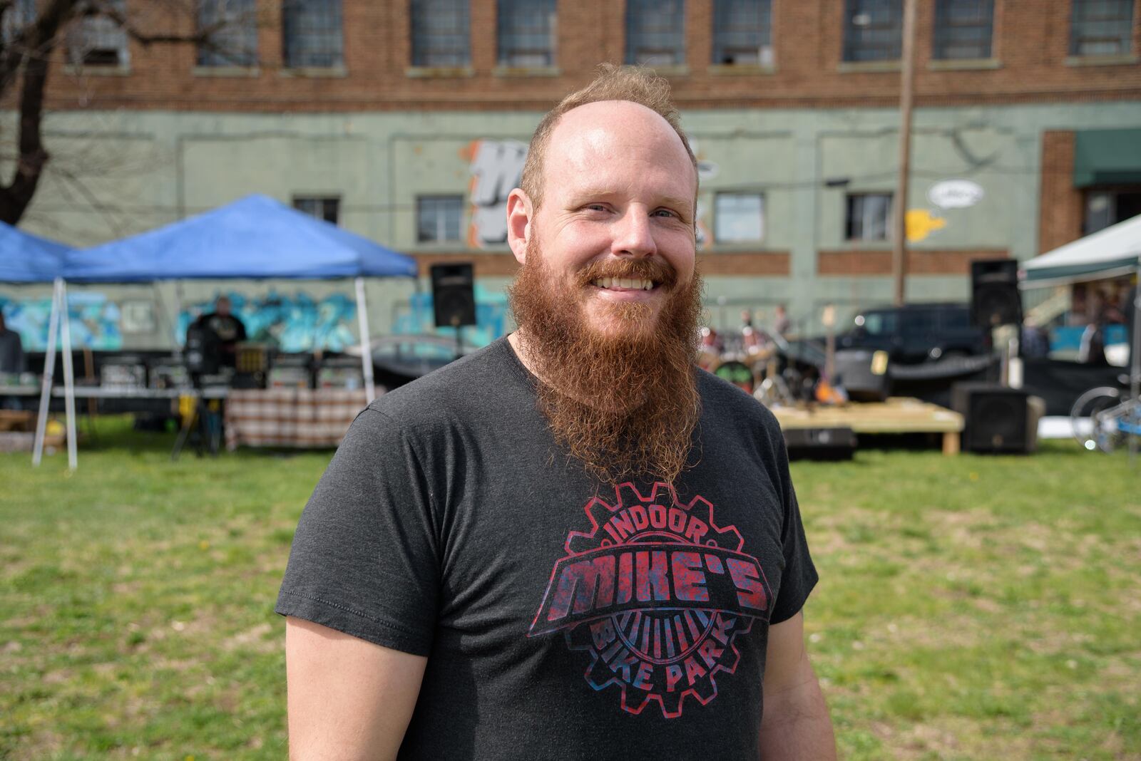 Mike Bisig is the founder of Mike’s Indoor Bike Park.  TOM GILLIAM / CONTRIBUTING PHOTOGRAPHER