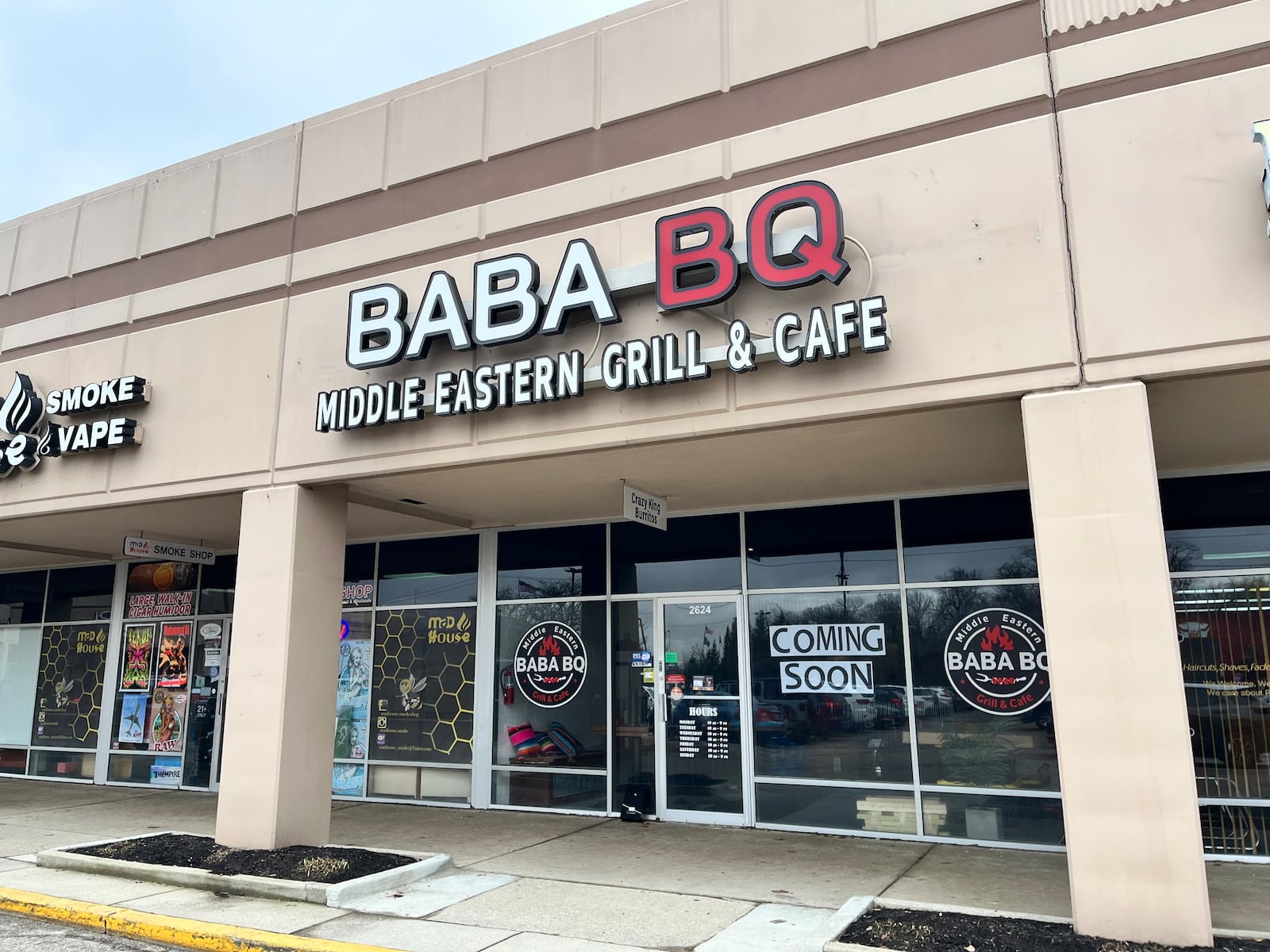 BABA BBQ Middle Eastern Grill & Cafe is coming soon to 2624 Colonel Glenn Highway in Fairborn near Wright State University. NATALIE JONES/STAFF