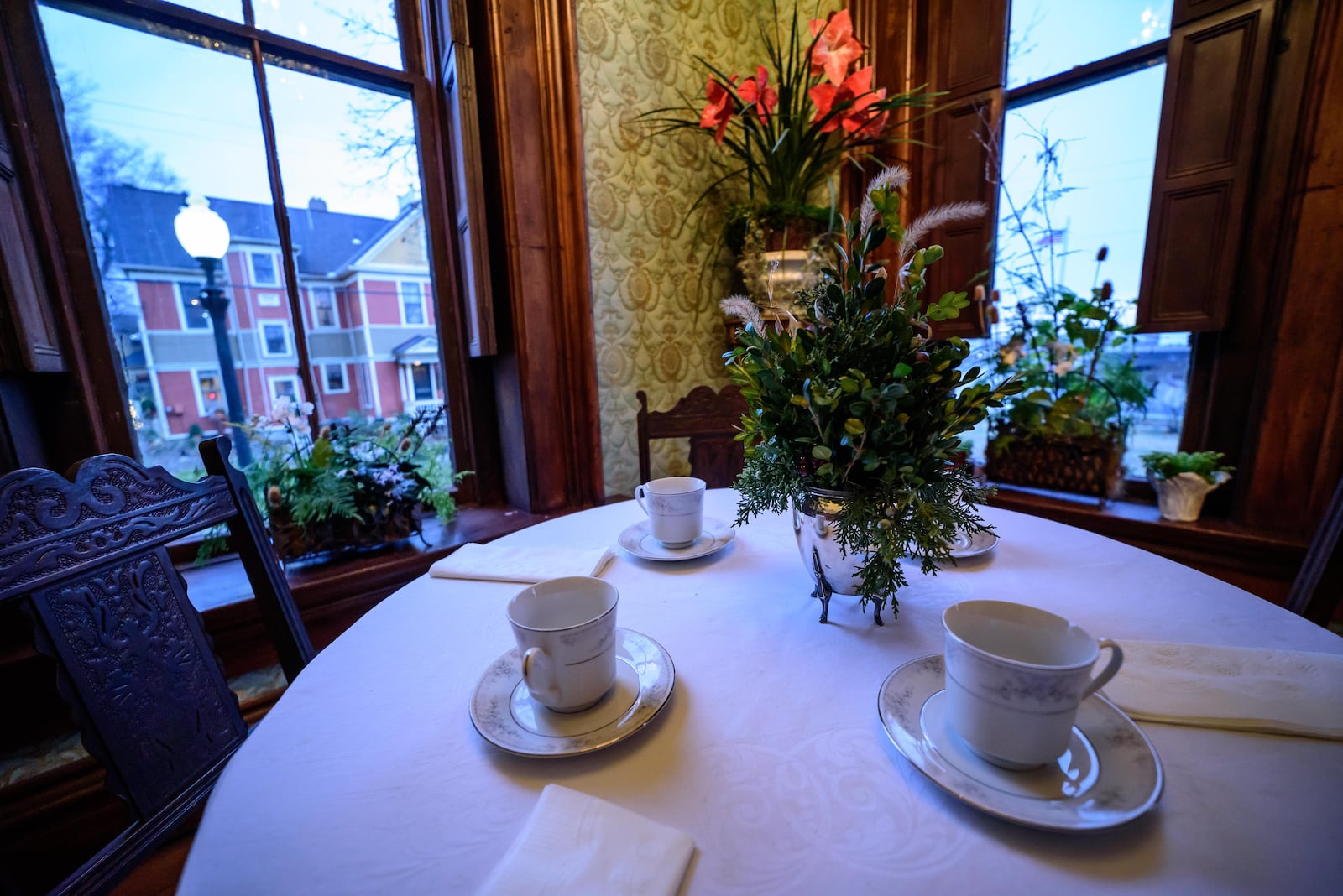 Holiday home tours through Dayton's St. Anne's Hill Historic District took place over the weekend from Friday, Dec. 13 to Sunday, Dec. 15. The theme for 2019 was "A Dickens of a Christmas" and volunteers dressed in period costumes guided guest on a walking tour of victorian homes through the neighborhood. TOM GILLIAM / CONTRIBUTING PHOTOGRAPHER