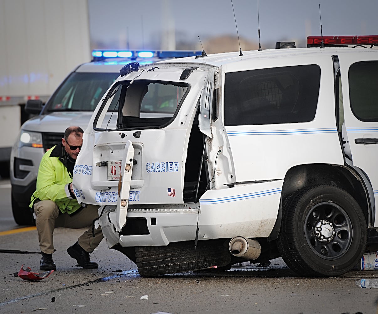 PHOTOS: OSP employee killed in I-75 crash in Troy