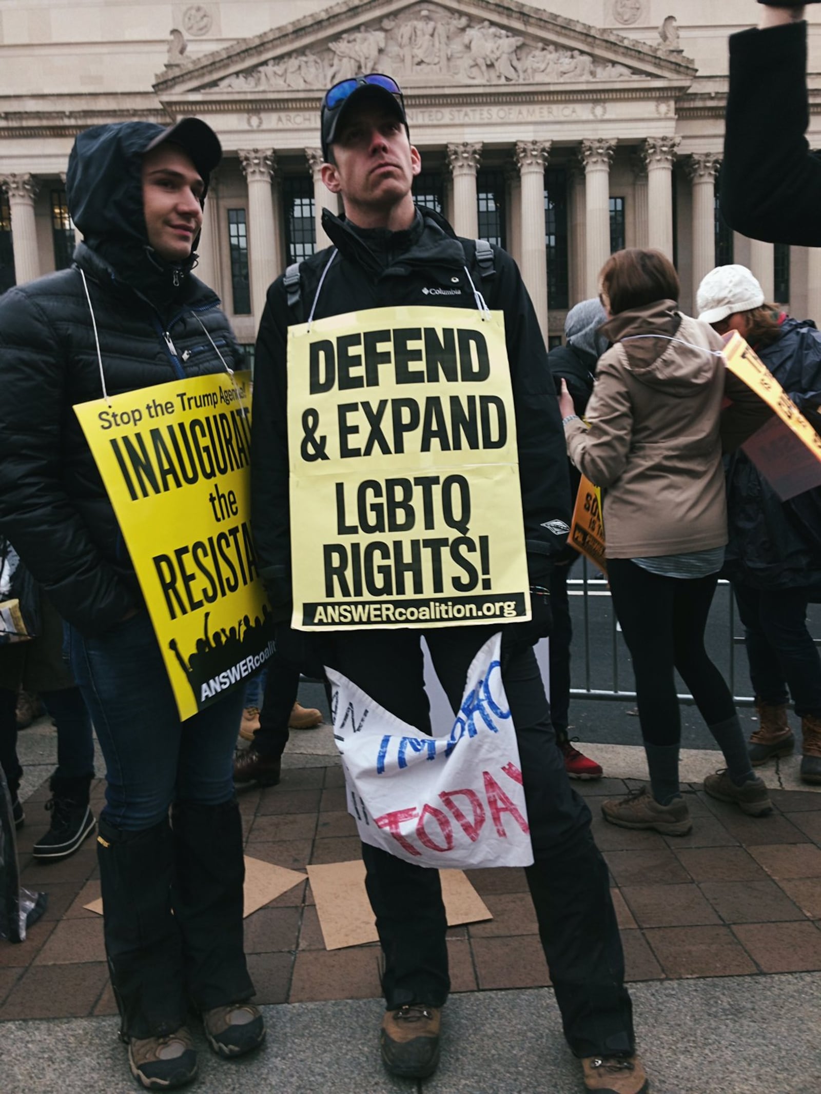 Protesters were on hand for the inauguration of President Donald Trump in Washington D.C. Michael D. Ramey/CONTRIBUTED