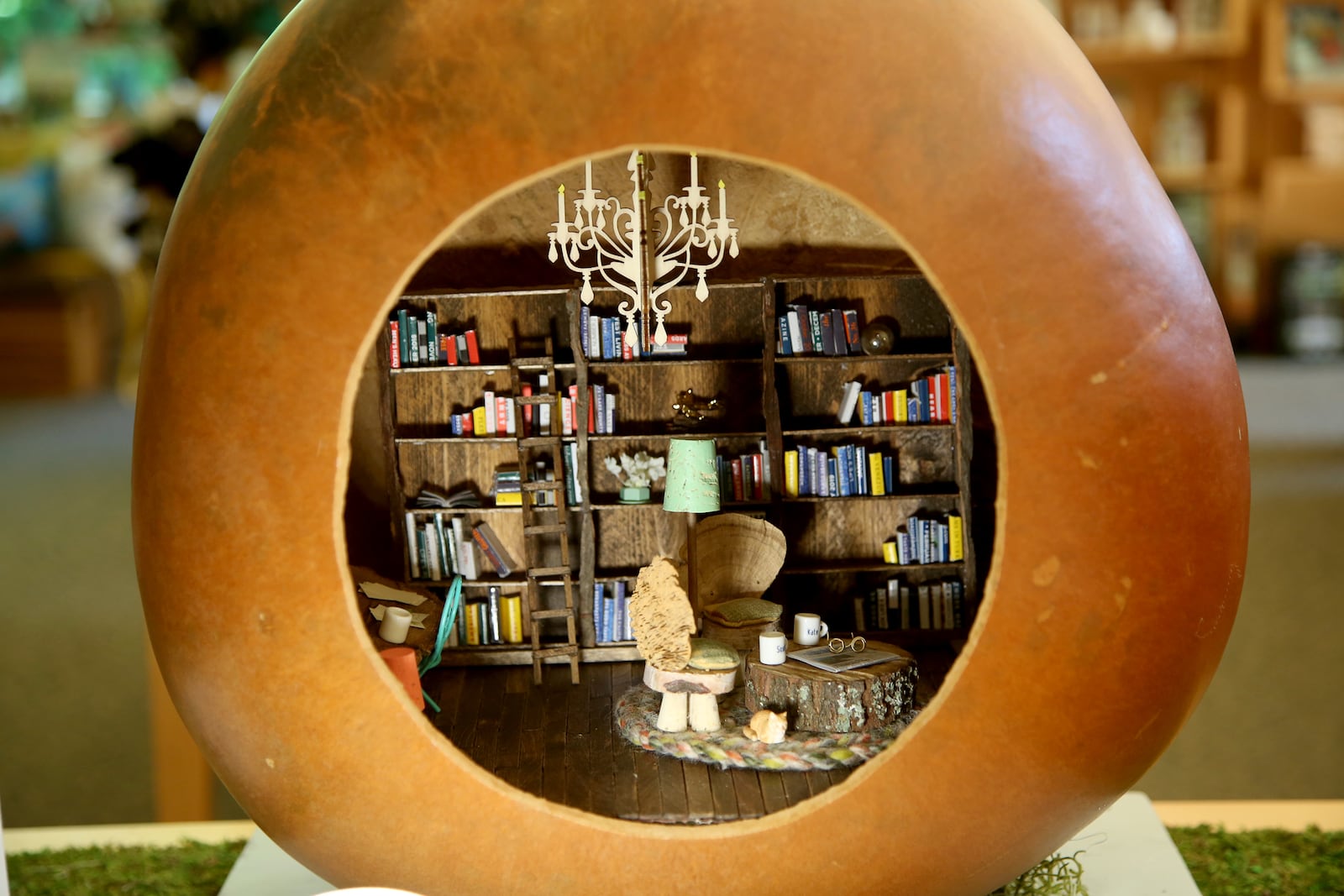 A special gourd, The Library, is located in the gift shop. LISA POWELL / STAFF