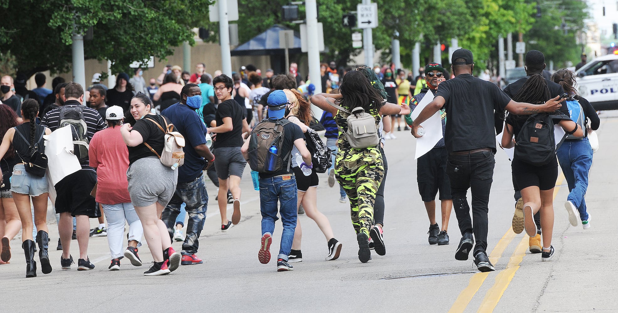 PHOTOS: Hundreds gather for protest in Dayton