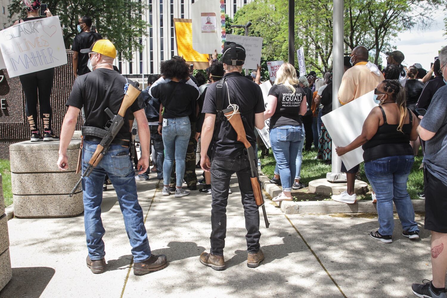 PHOTOS: Hundreds gather for protest in Dayton