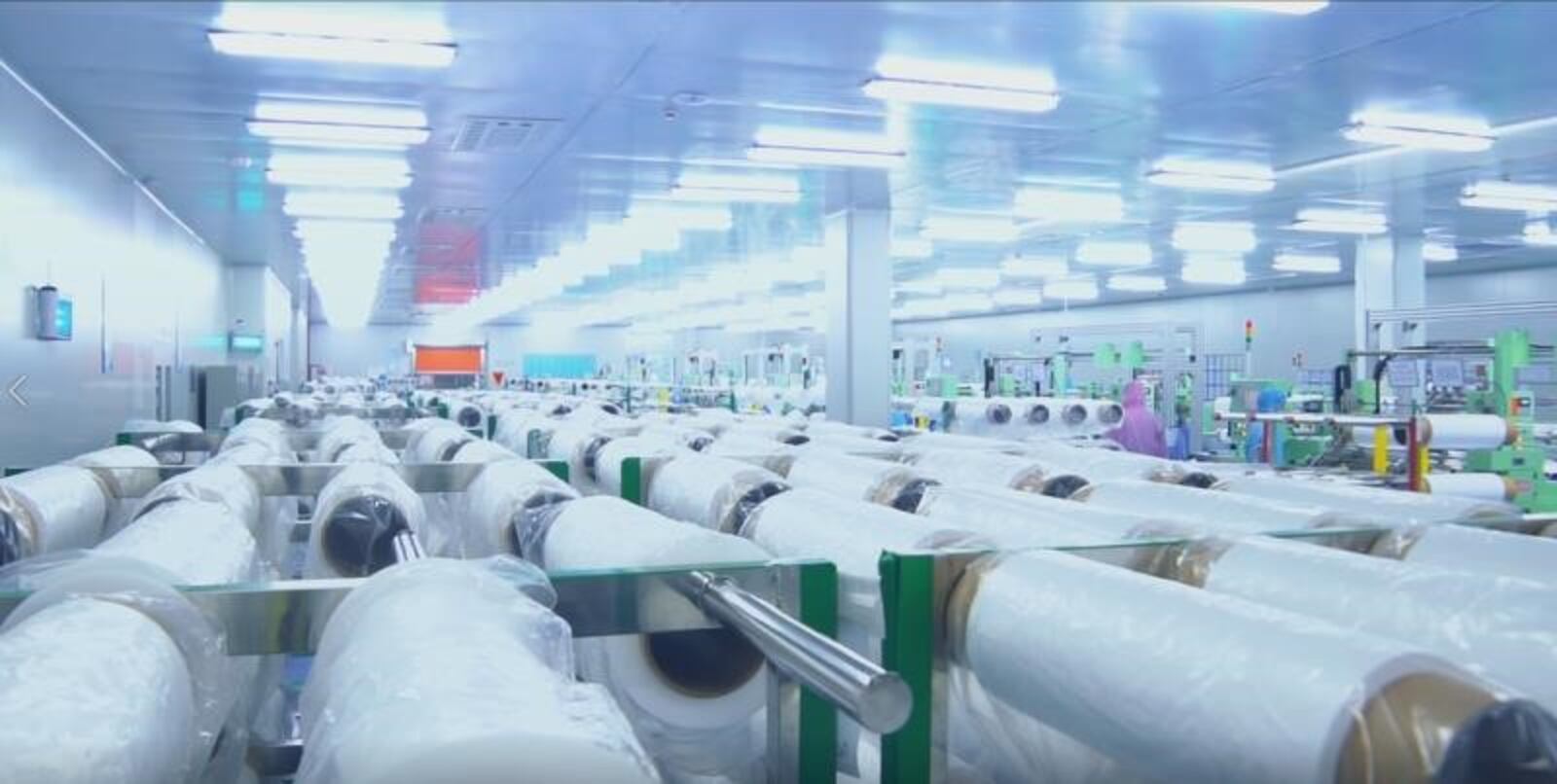 A photo from a SEMCORP Advanced Materials Group plant. The The Shanghai, China-based company makes separator film for lithium-ion batteries and is building a battery materials manufacturing plant in Sidney that is expected to employ about 1,200. Contributed