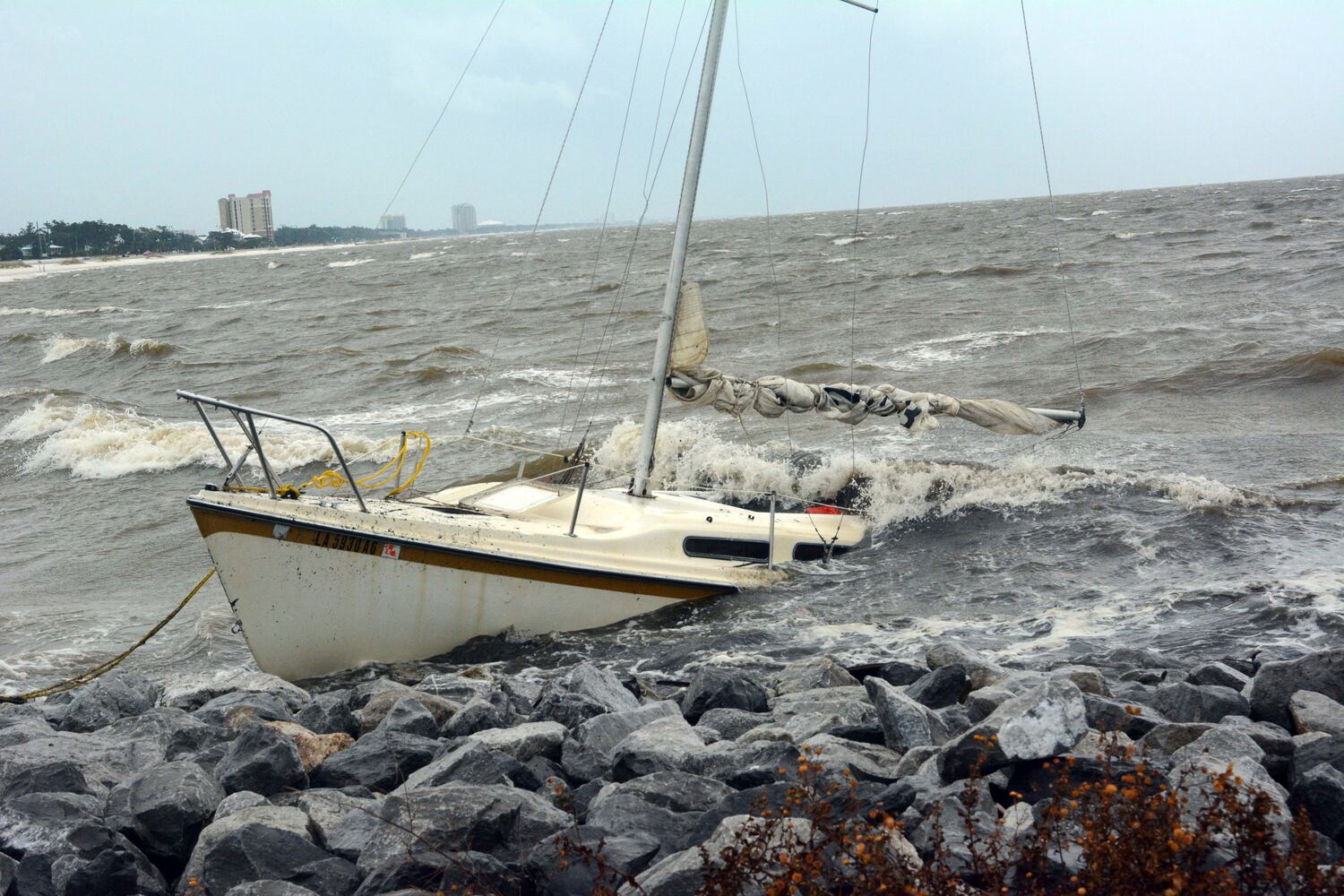 Hurricane Nate lashes Gulf Coast before weakening to tropical storm