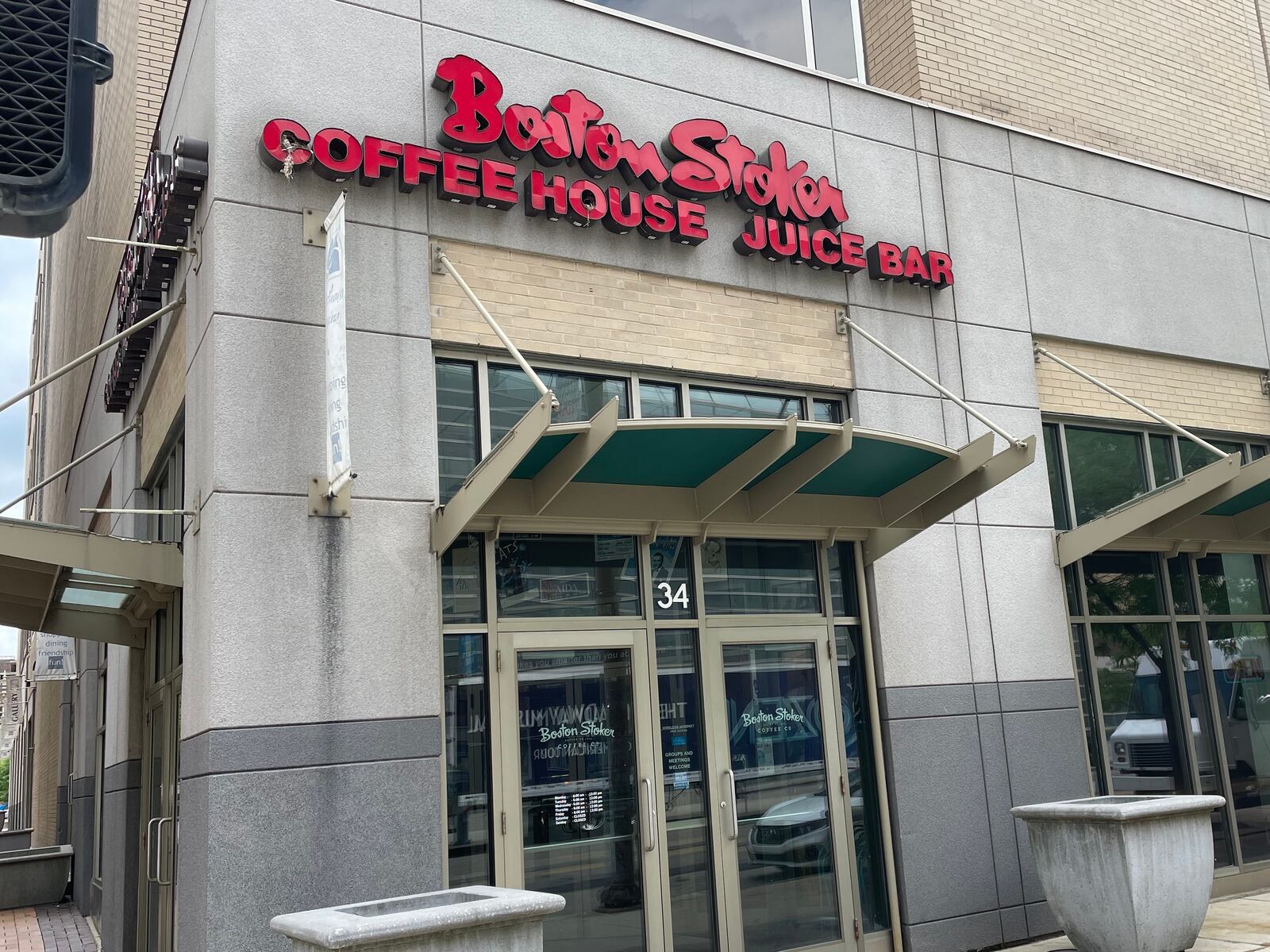 Boston Stoker Coffee Company is closing its downtown Dayton location at 34 W. Second St., Melissa Smith, the office manager at the coffee company’s roastery in Vandalia confirmed. NATALIE JONES/STAFF