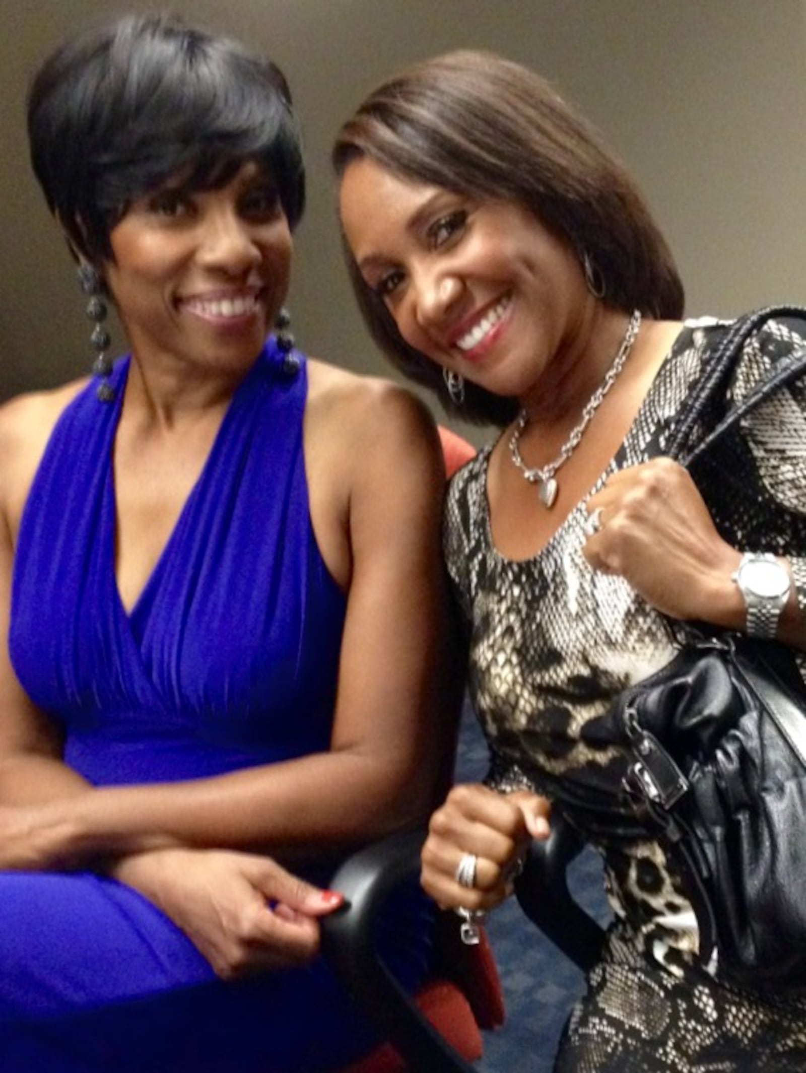 Natasha Williams with her mentor, longtime journalist Marasha Bonhart.