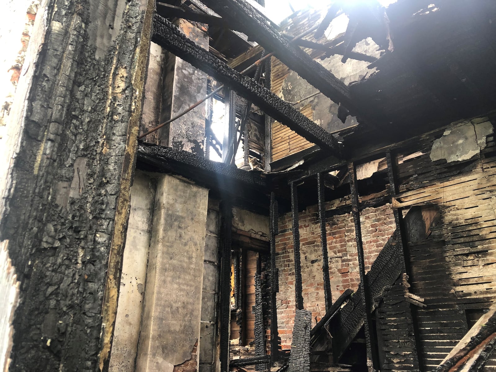 The inside of a fire-damaged home at 2030 E. Fourth St. CORNELIUS FROLIK / STAFF