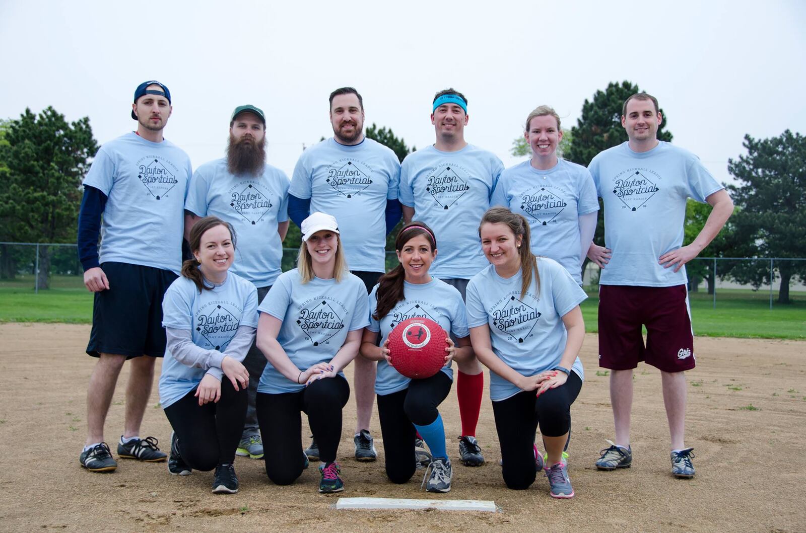 Wagner and her original Dayton Sportcial Kickball team in 2016.

L-R front row Wagner, Kimber Altick, Jen Cadieux, Jill Bucaro
Back Row: Luke Stoddard, Rob Altick, Mark Lamanna, Andy Wendeln, Shelby Wills, Will Latt