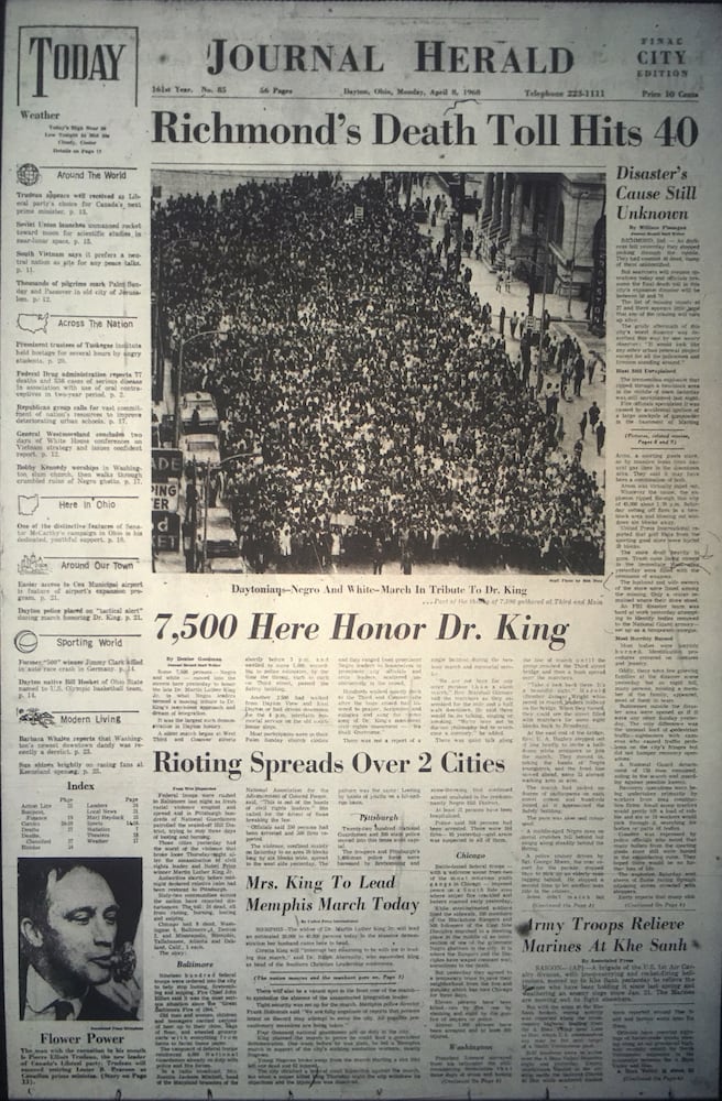 News pages tell MLK assassination story