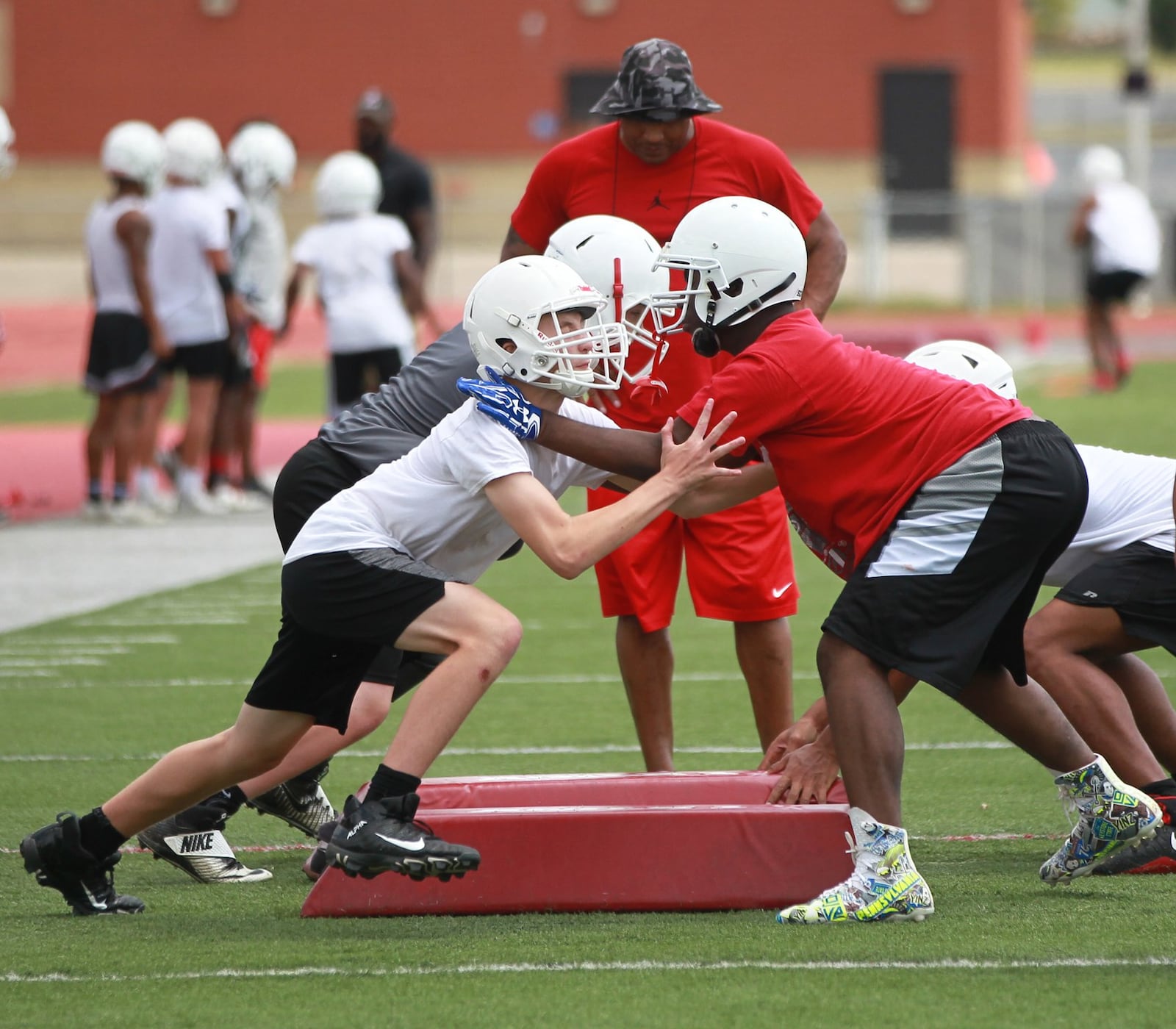 Wayne High School held its first preseason football practice on Thursday, Aug. 1, 2019. MARC PENDLETON / STAFF